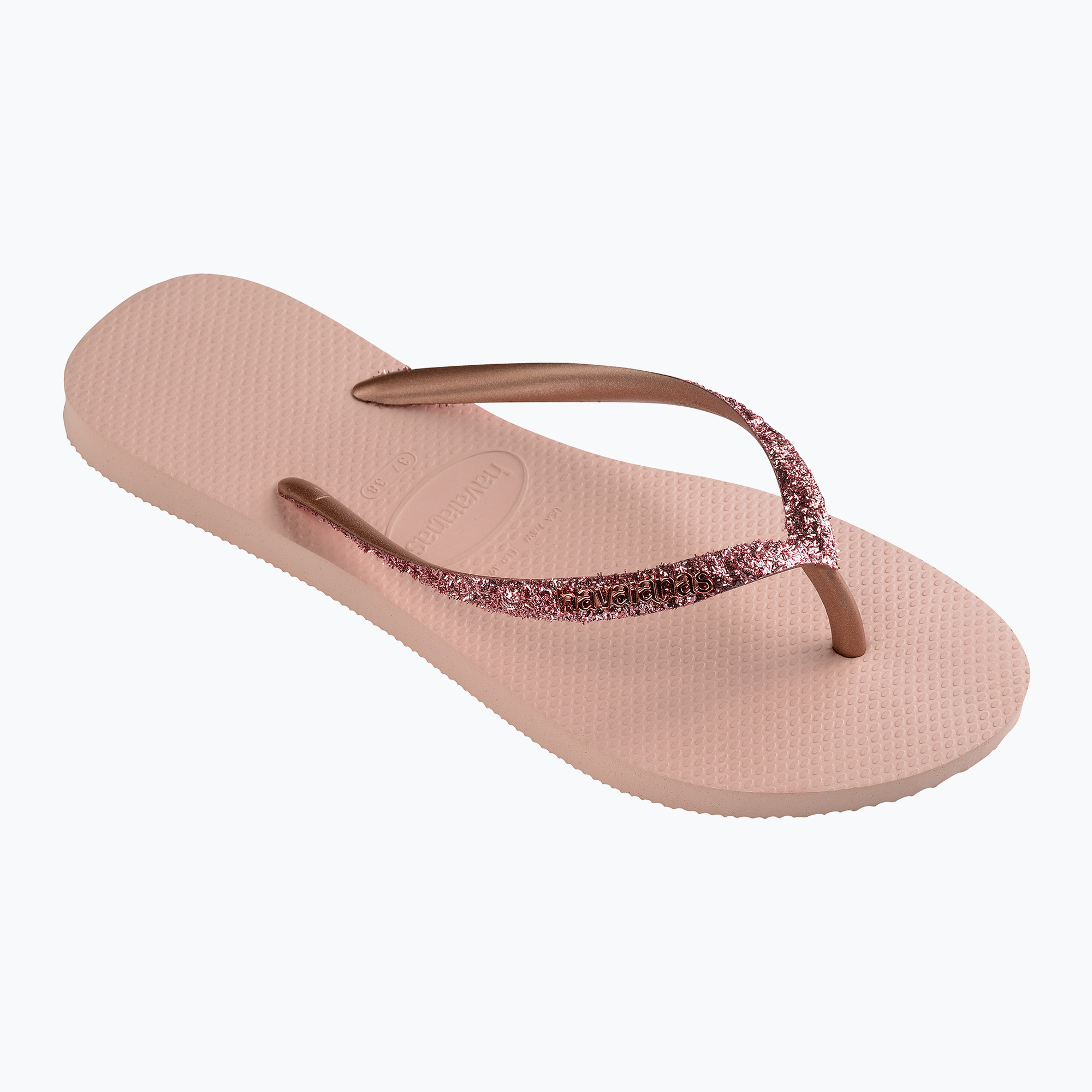 Dámske žabky Havaianas Slim Glitter II ballet rose / golden blush (Slim Glitter II H4146975-3606)