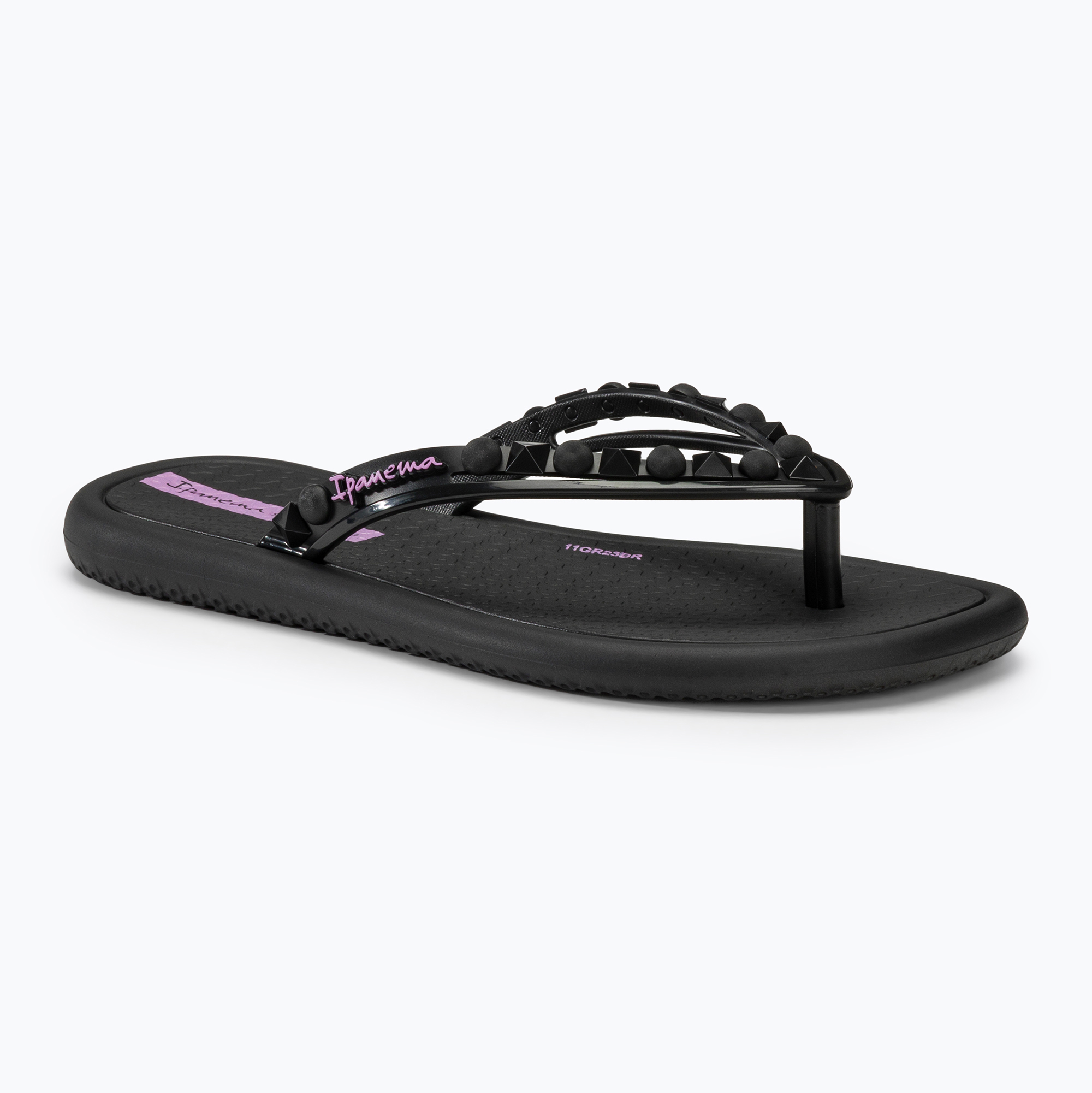 Detské žabky Ipanema Meu Sol black/lilac (Meu Sol Kids 27131)