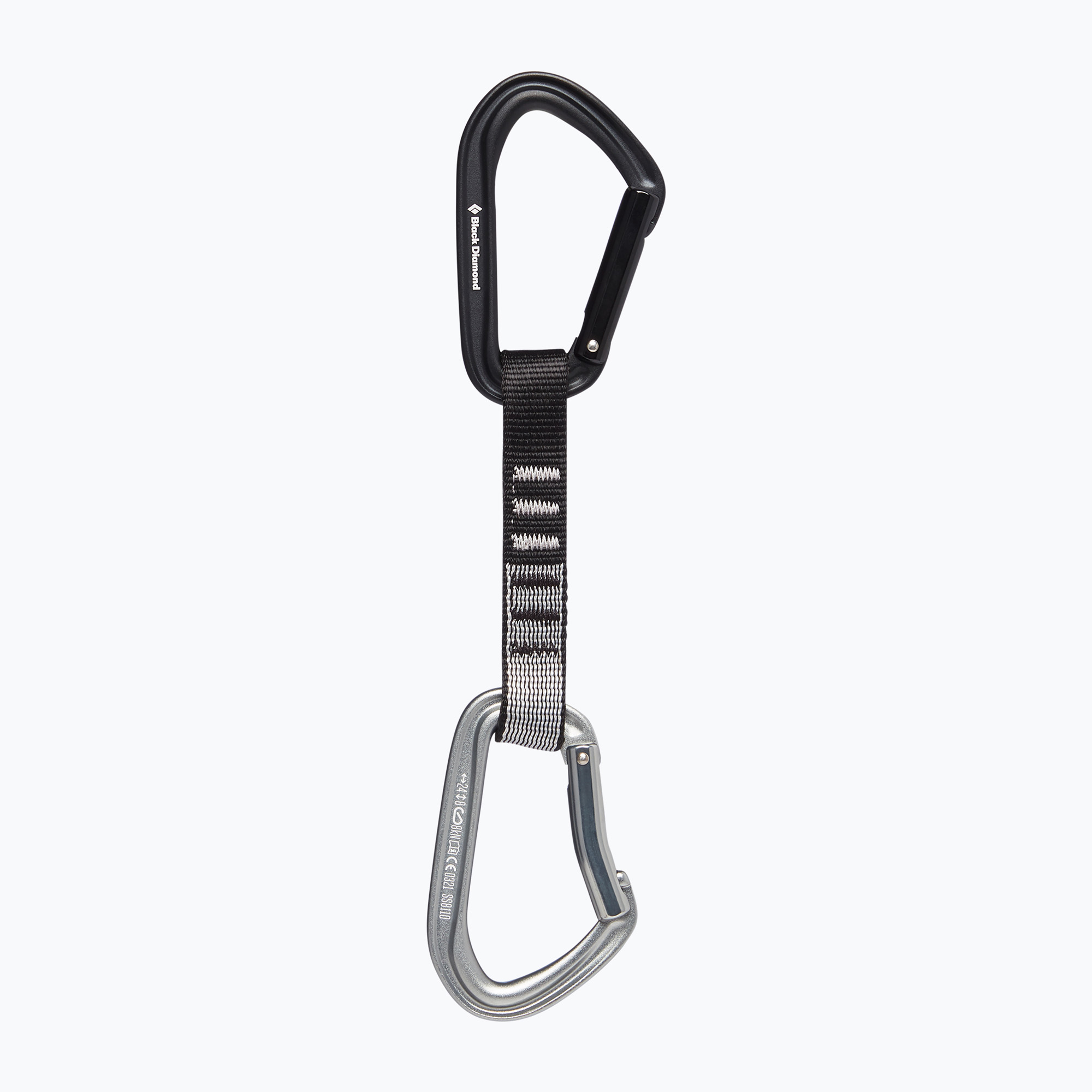 Black Diamond Hotforge Quickdraw lezecká expreska 12cm svetlo šedá