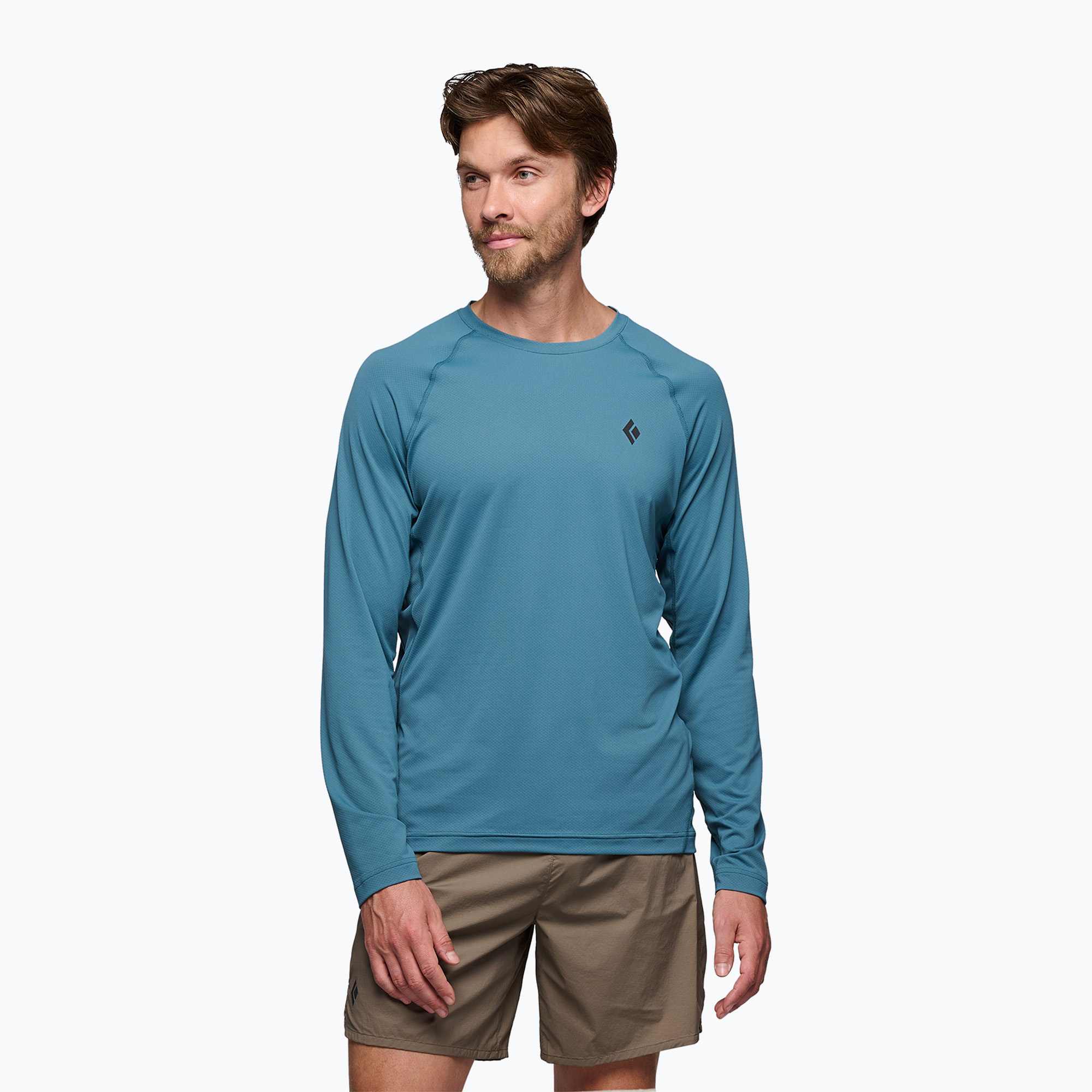 Pánska trekingová mikina Black Diamond Alpenglow Crew creek blue (Alpenglow LS Crew AP7520924064)