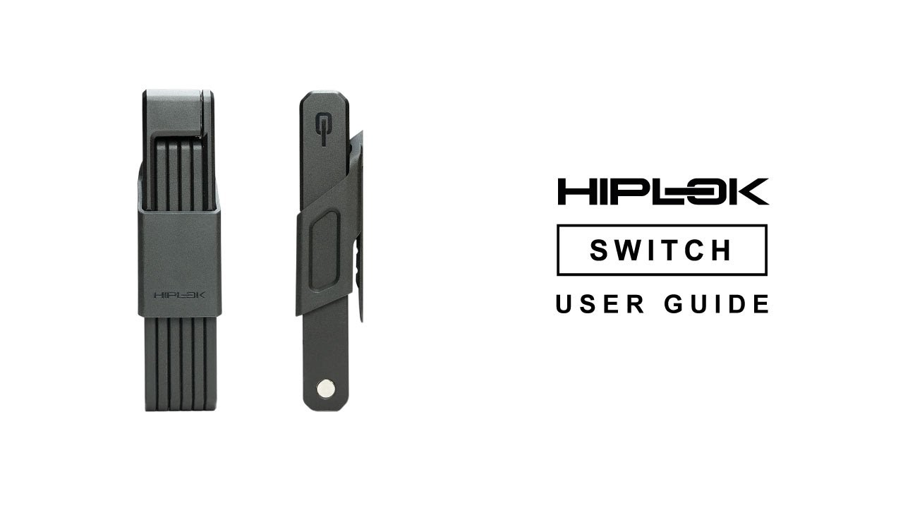 Zámok na bicykel Hiplok Switch čierny