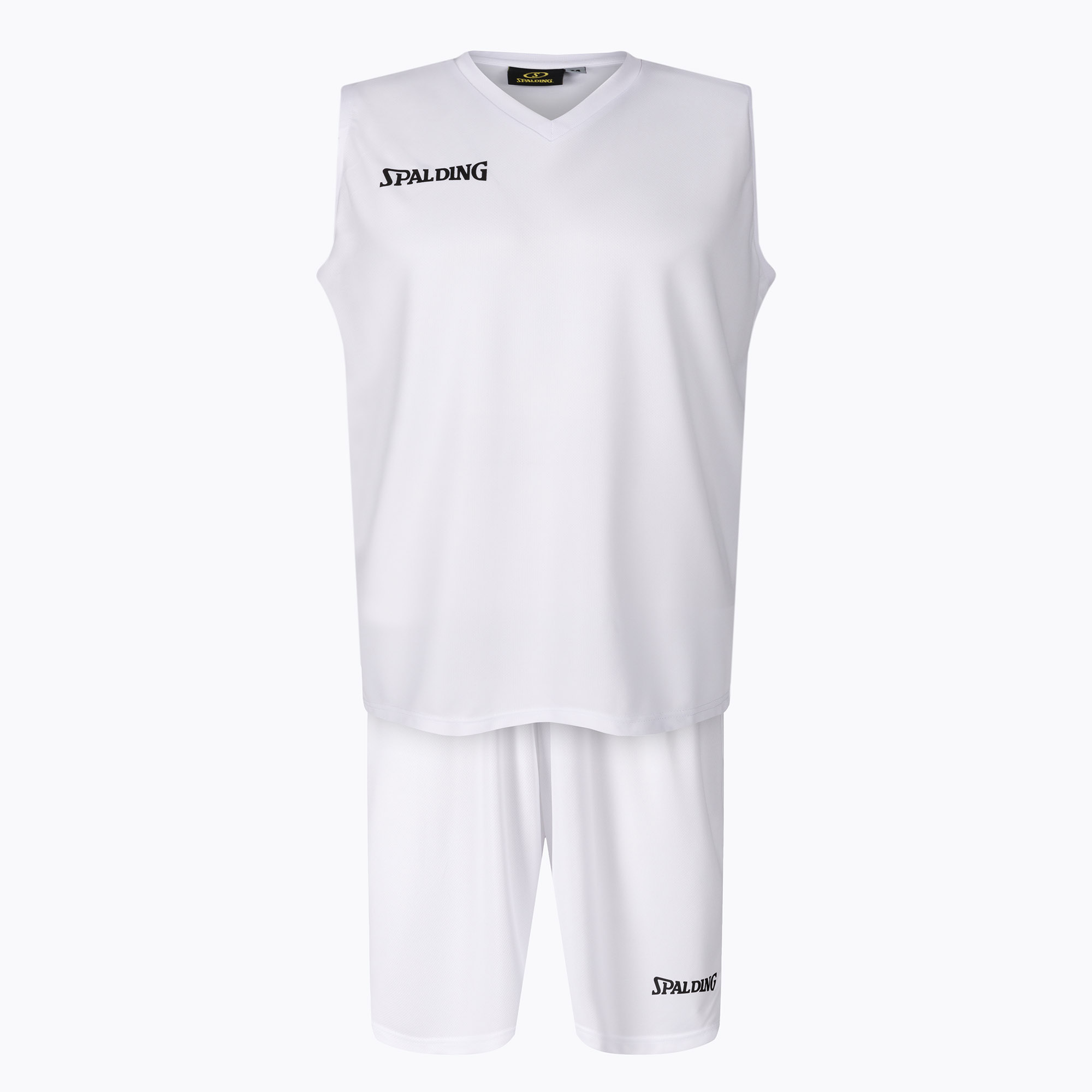 Spalding Atlanta 21 pánsky basketbalový set šortky + dres biely SP031001A221 (Atlanta 21 SP031001A221)