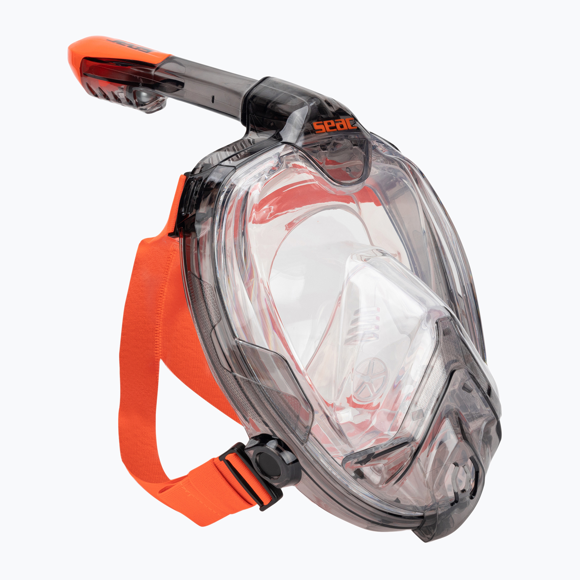 Celotvárová maska na šnorchlovanie SEAC Libera black/orange (Libera 170-6NO/SKL)
