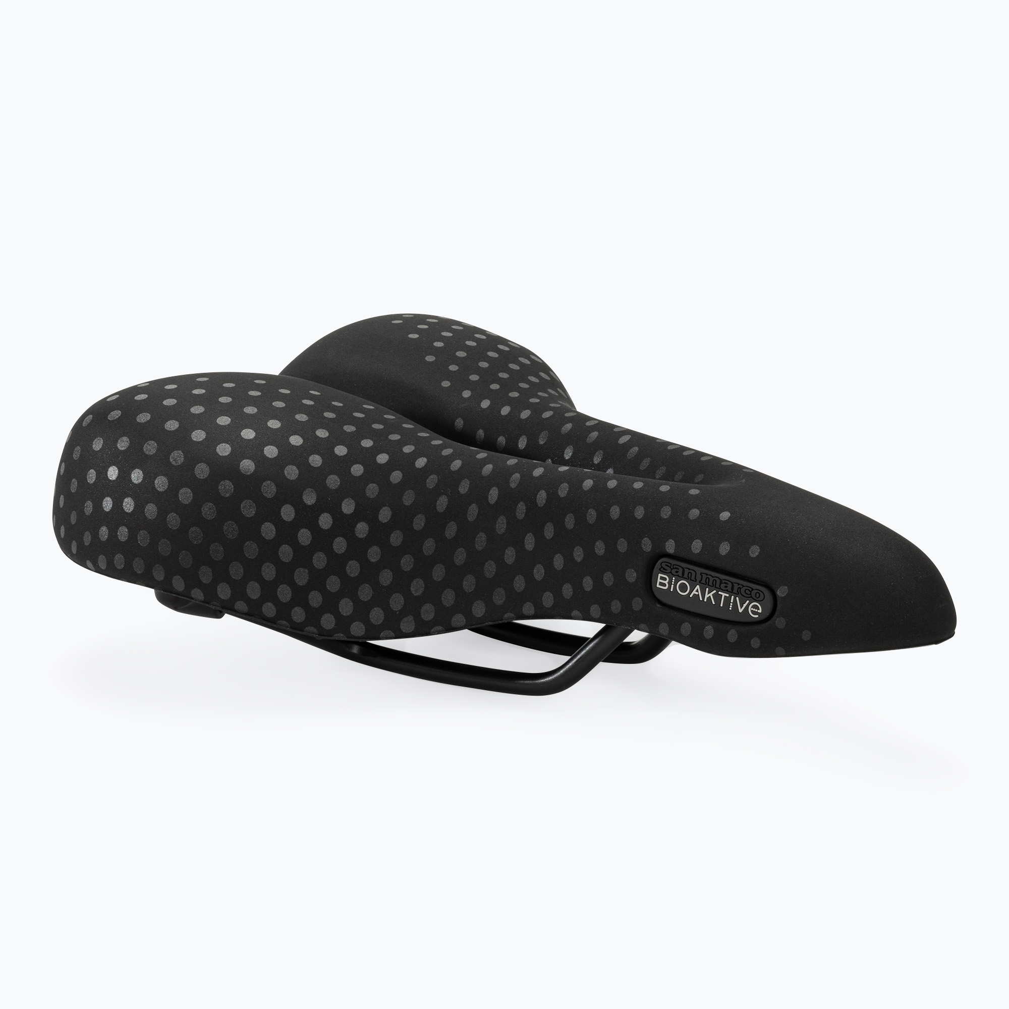 Cyklistické sedlo SAN MARCO Trekking Gel Open Large black (Trekking Gel Open Large 30-60° 242CL703)