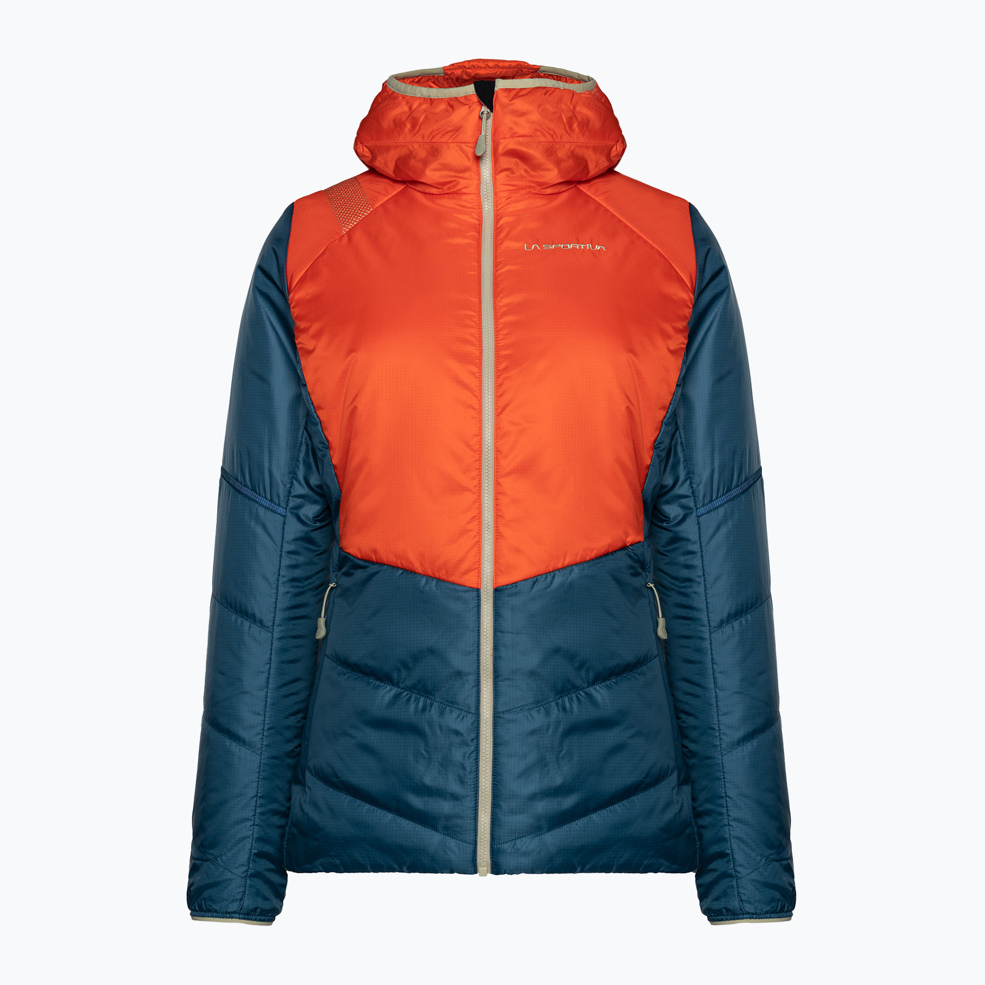 La Sportiva dámska páperová bunda Mythic Primaloft cherry tomato/storm blue (Mythic Primaloft M46322639)