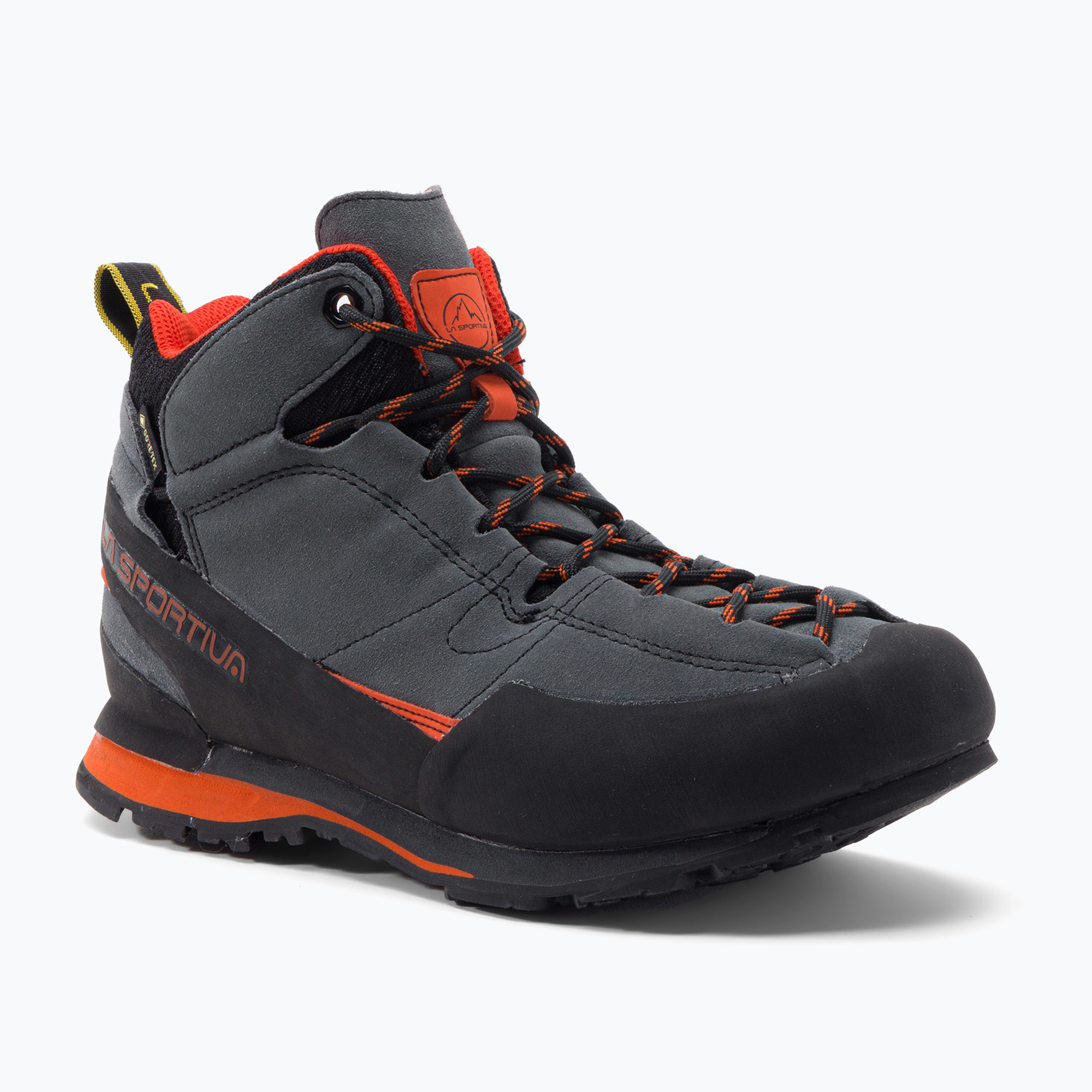 La Sportiva pánska treková obuv Boulder X Mid grey-orange 17E900304 (Boulder X Mid 17E900304)