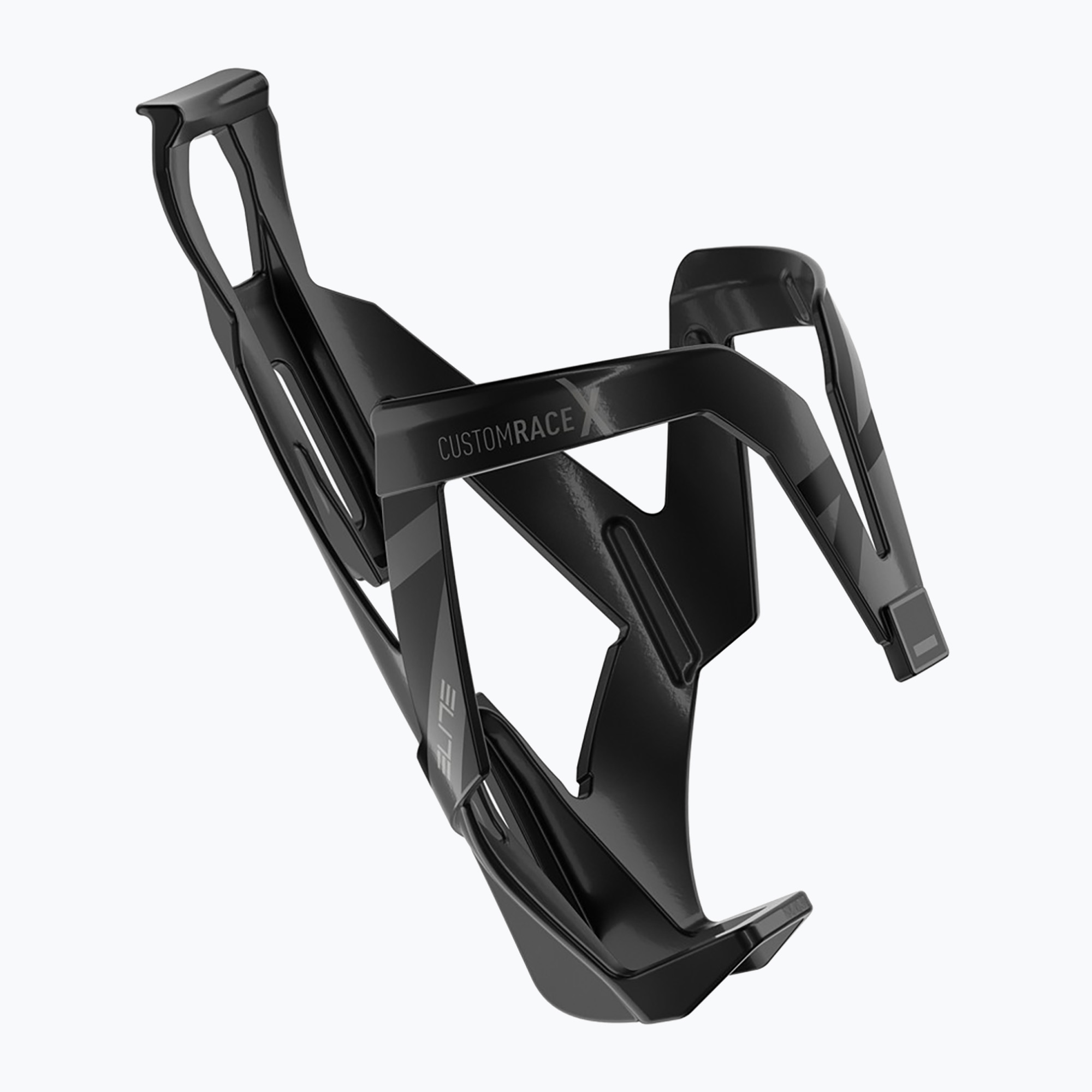 Košík na fľašu na bicykel Elite Custom Race X black glossy (Custom Race X EL0240102)
