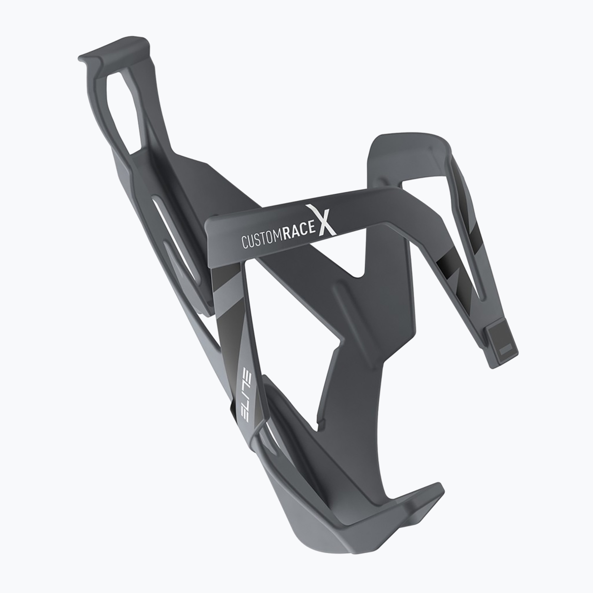 Košík na fľašu na bicykel Elite Custom Race X grey skin/black (Custom Race X EL0240106)