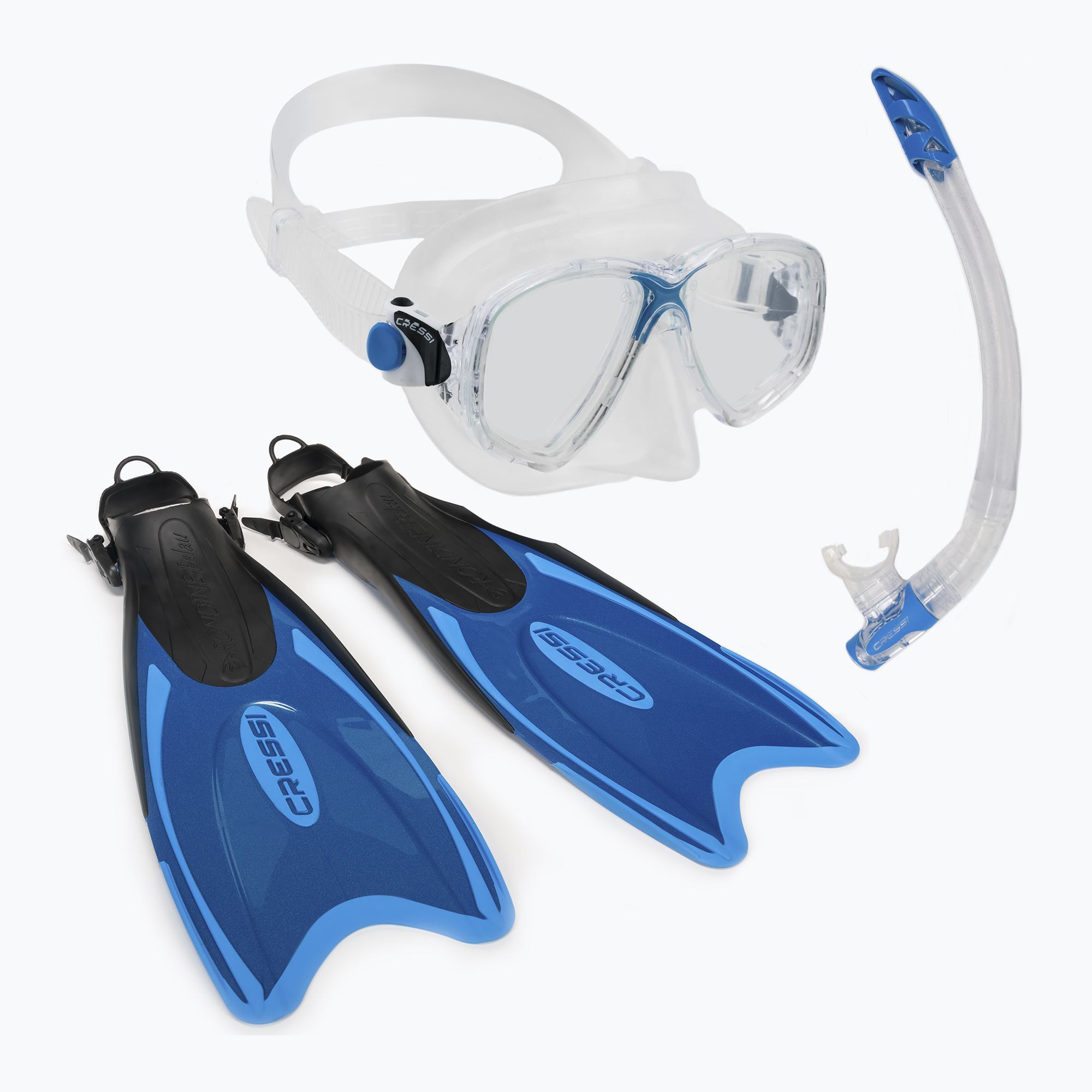 Cressi Palau Marea Dive Kit maska + šnorchel + plutvy modrá CA122632 (Palau Marea Bag CA122632)