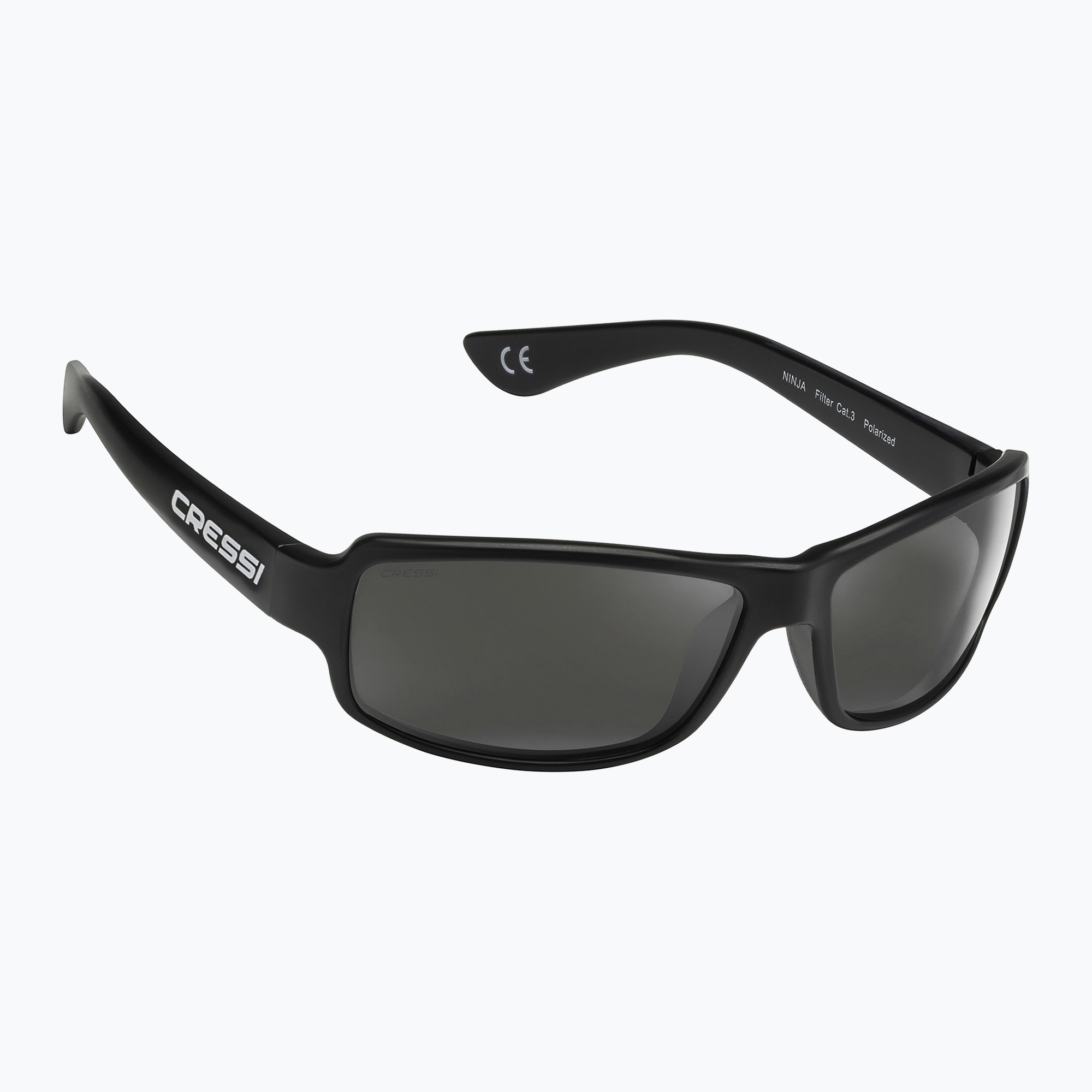 Lesklé čierne slnečné okuliare Cressi Ninja (Ninja XDB100001)