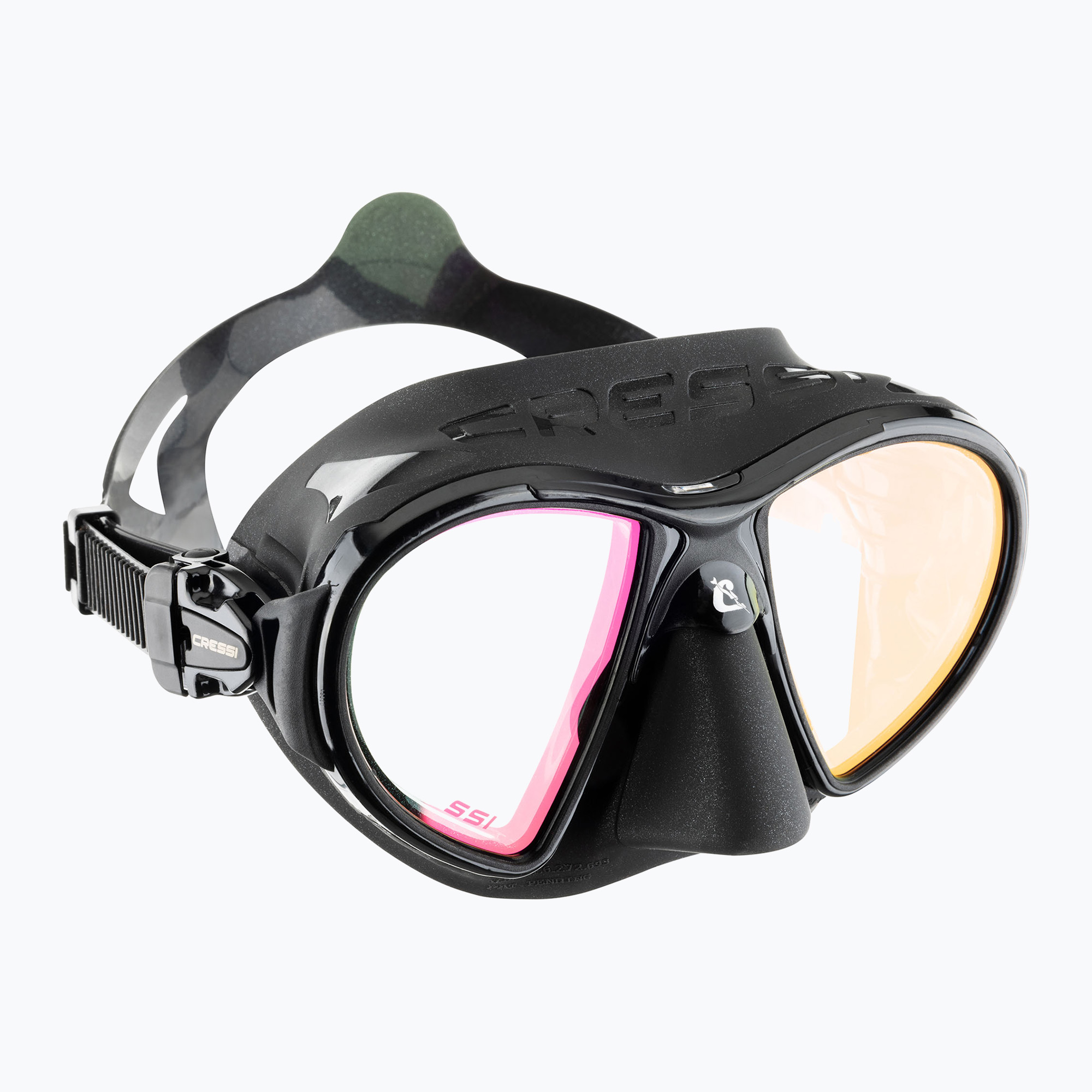 Potápačská maska Cressi Zeus Ultravision čierna/čierna/červené šošovky (Zeus Ultravision DS4750509)