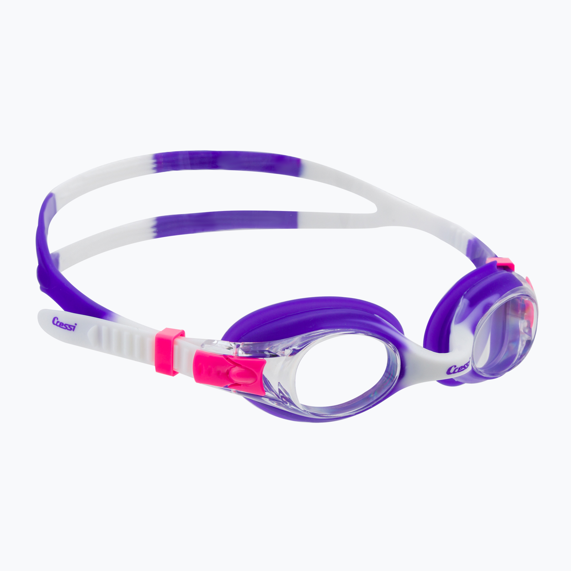 Detské plavecké okuliare Cressi Dolphin 2.0 fialovo-biele USG010430
