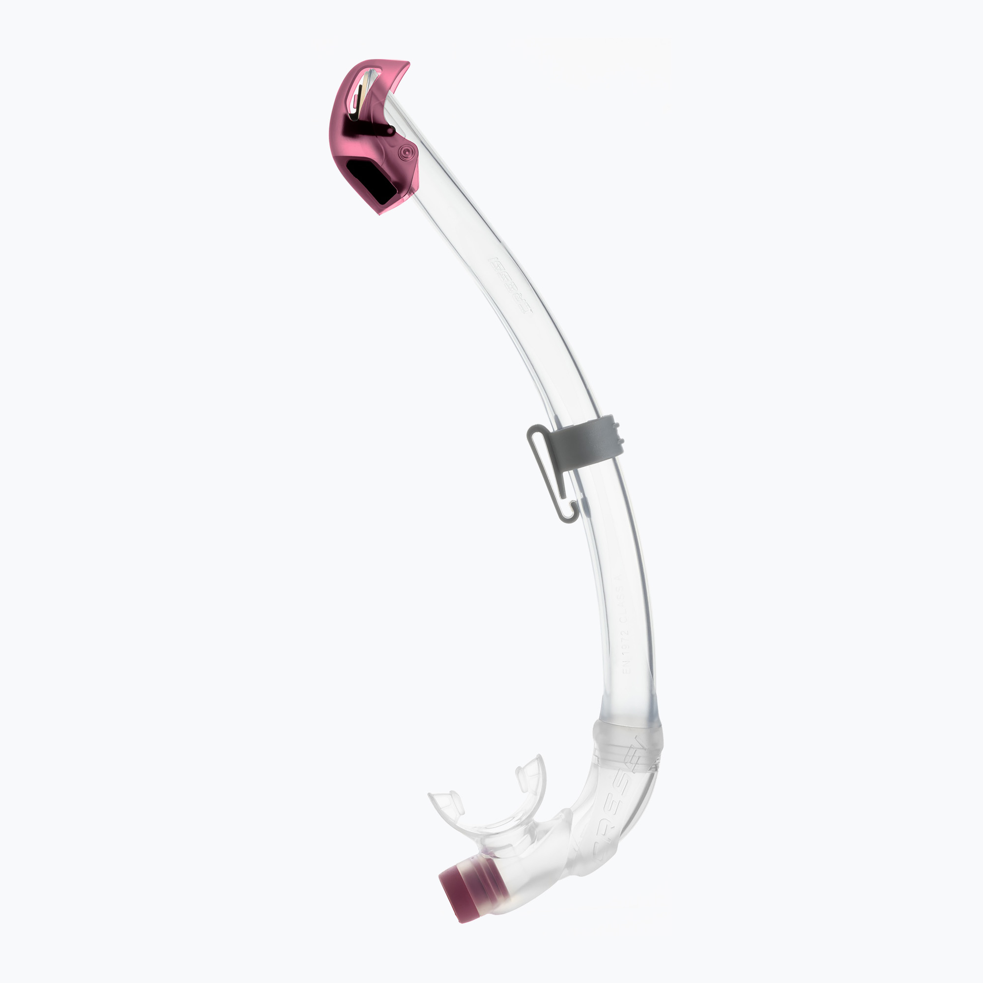 Detský šnorchel Cressi Seal Dry clear/pink