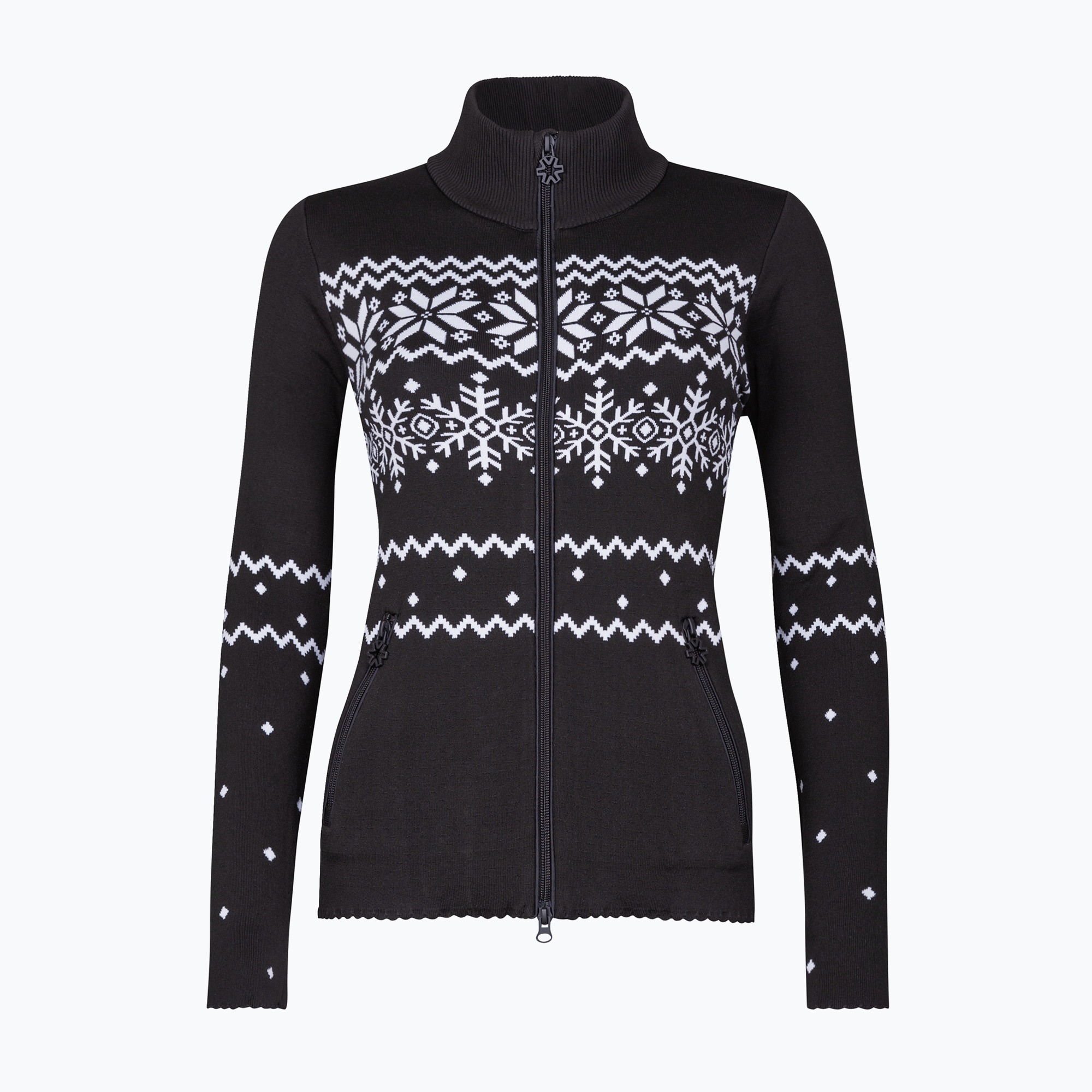 Dámska termo mikina Newland Guenda Full Zip black/white