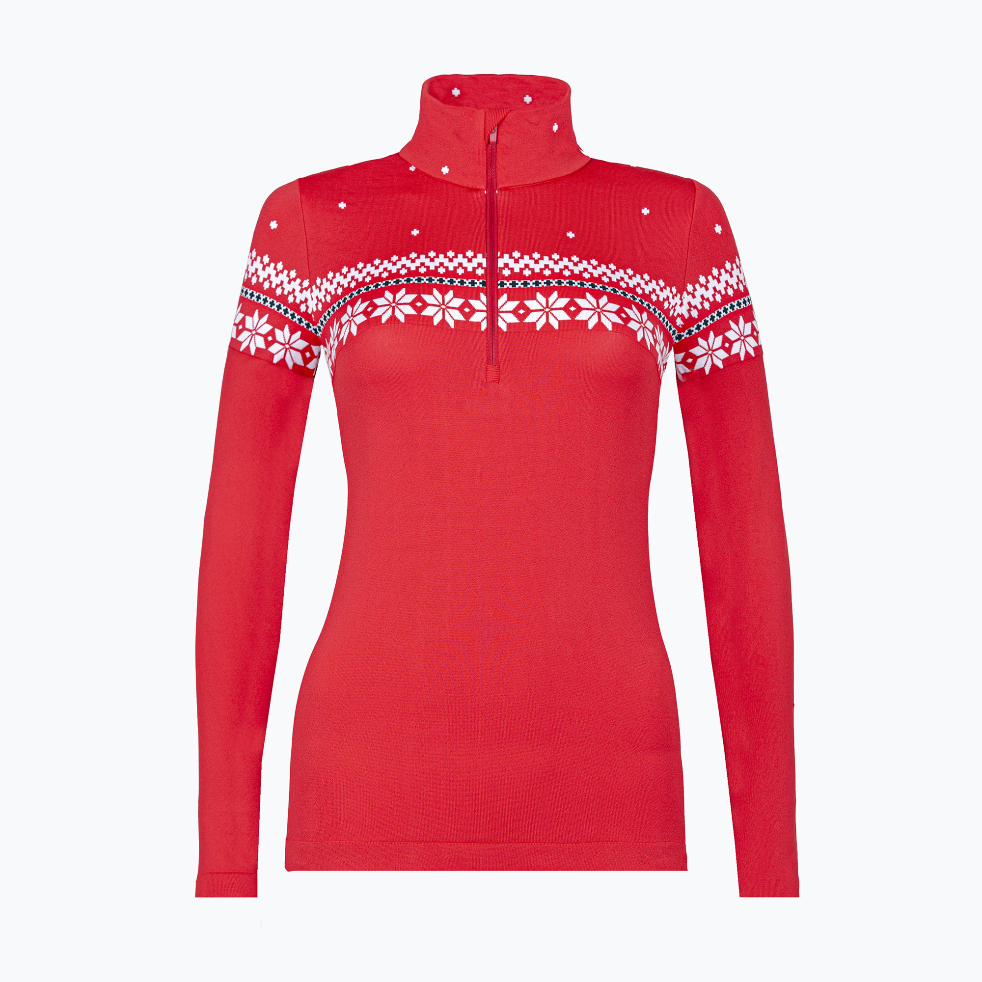Dámska termo mikina Newland Hilde Half Zip červená/biela (Hilde Half Zip N4-6563-116)