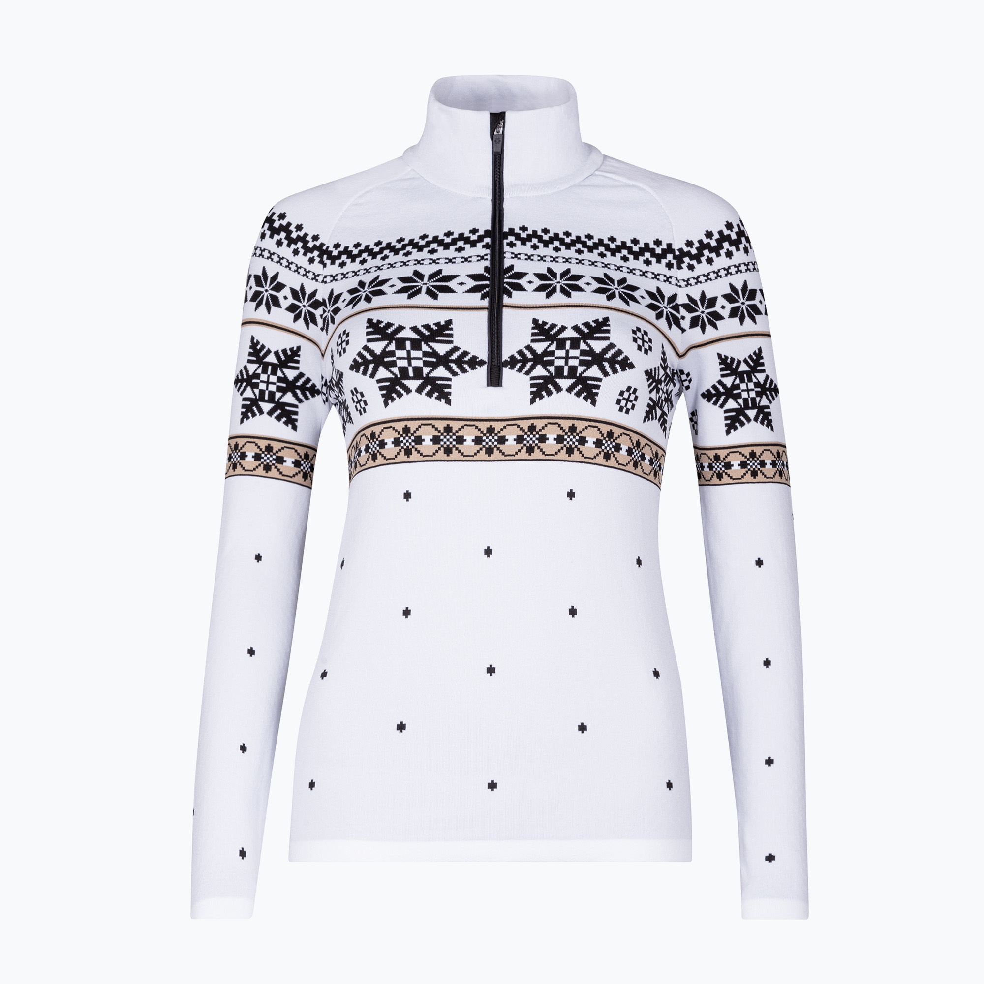 Dámska termo mikina Newland Isalind Half Zip white/black (Isalind Half Zip N4-6567-91)
