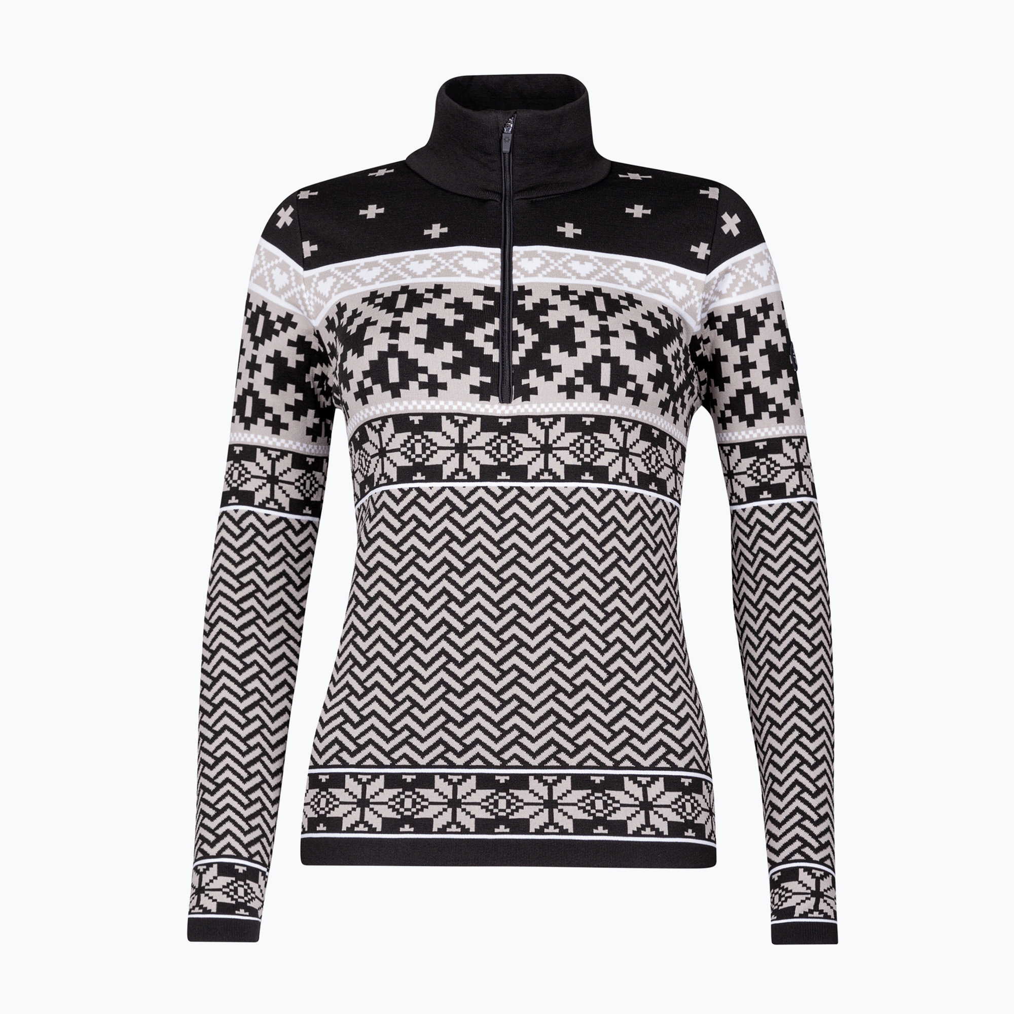 Dámska termo mikina Newland Kristel Half Zip black/stone (Kristel Half Zip N4-6584-102)