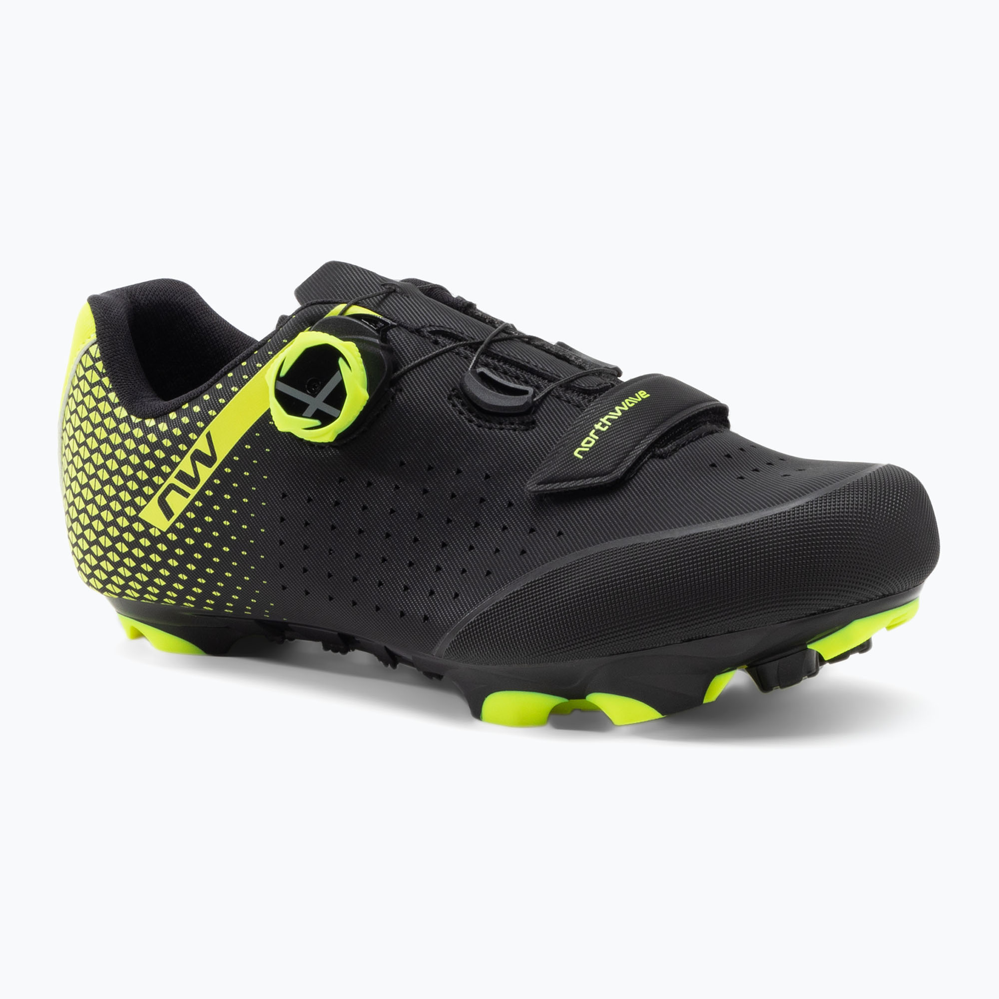 Pánska MTB cyklistická obuv Northwave Origin Plus 2 black/yellow 80212005 (Origin Plus 2 80212005)