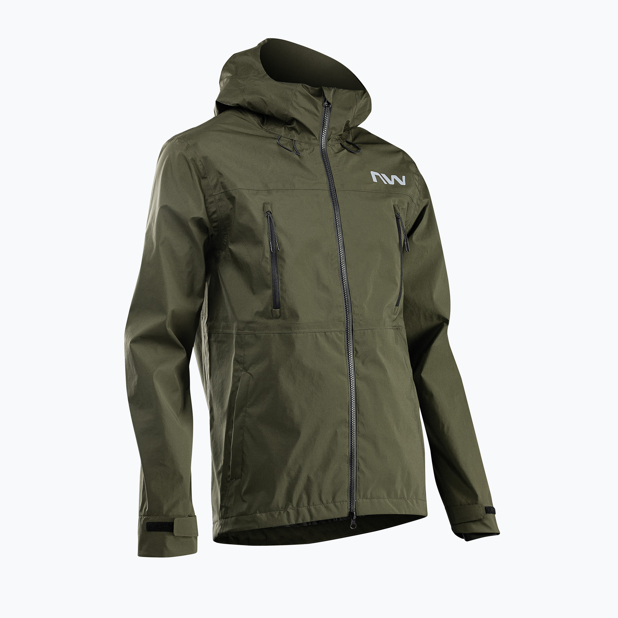 Pánska cyklistická bunda Northwave Noworry Hardshell forest green (Noworry Hardshell 89221082)