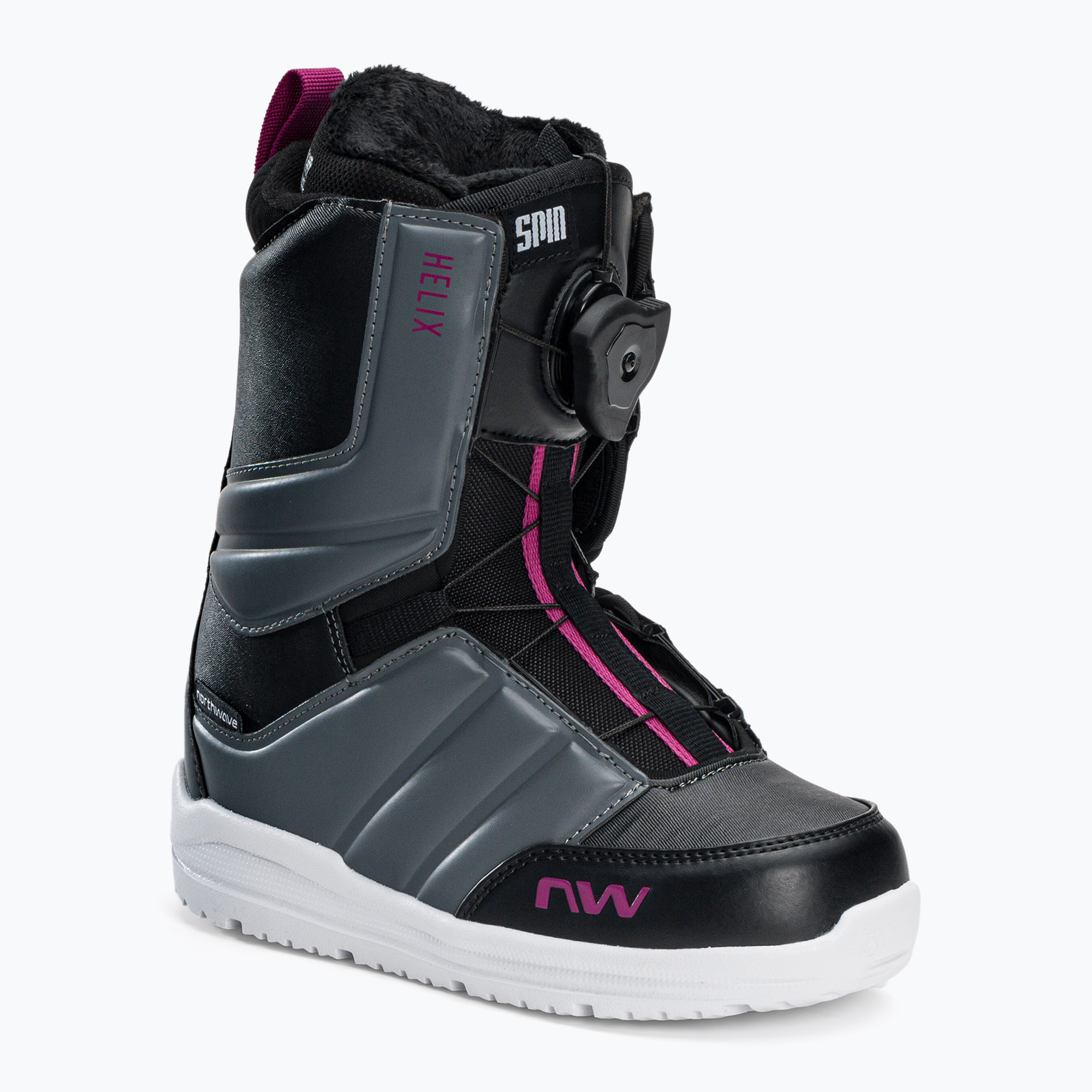 Dámske snowboardové topánky Northwave Helix Spin čierno-šedé 722141