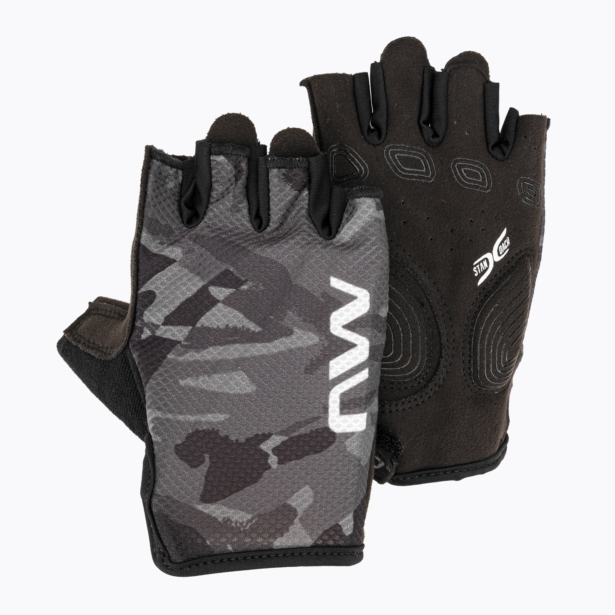 Pánske cyklistické rukavice Northwave Active black/grey C8922324