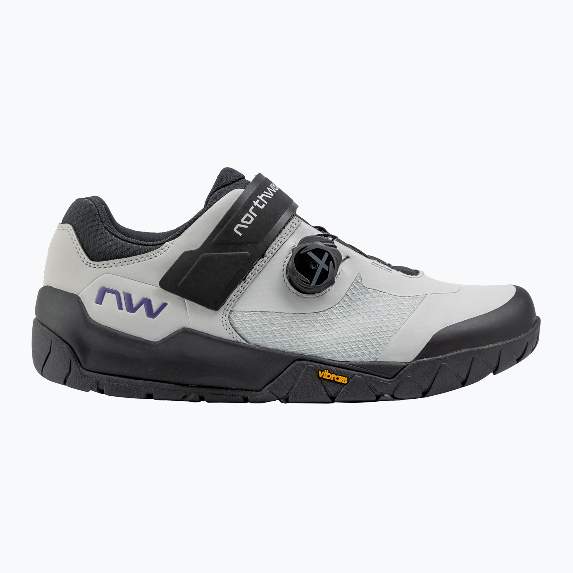Pánske MTB cyklistické topánky Northwave Overland Plus light grey/dark purple (Overland Plus 80223013)