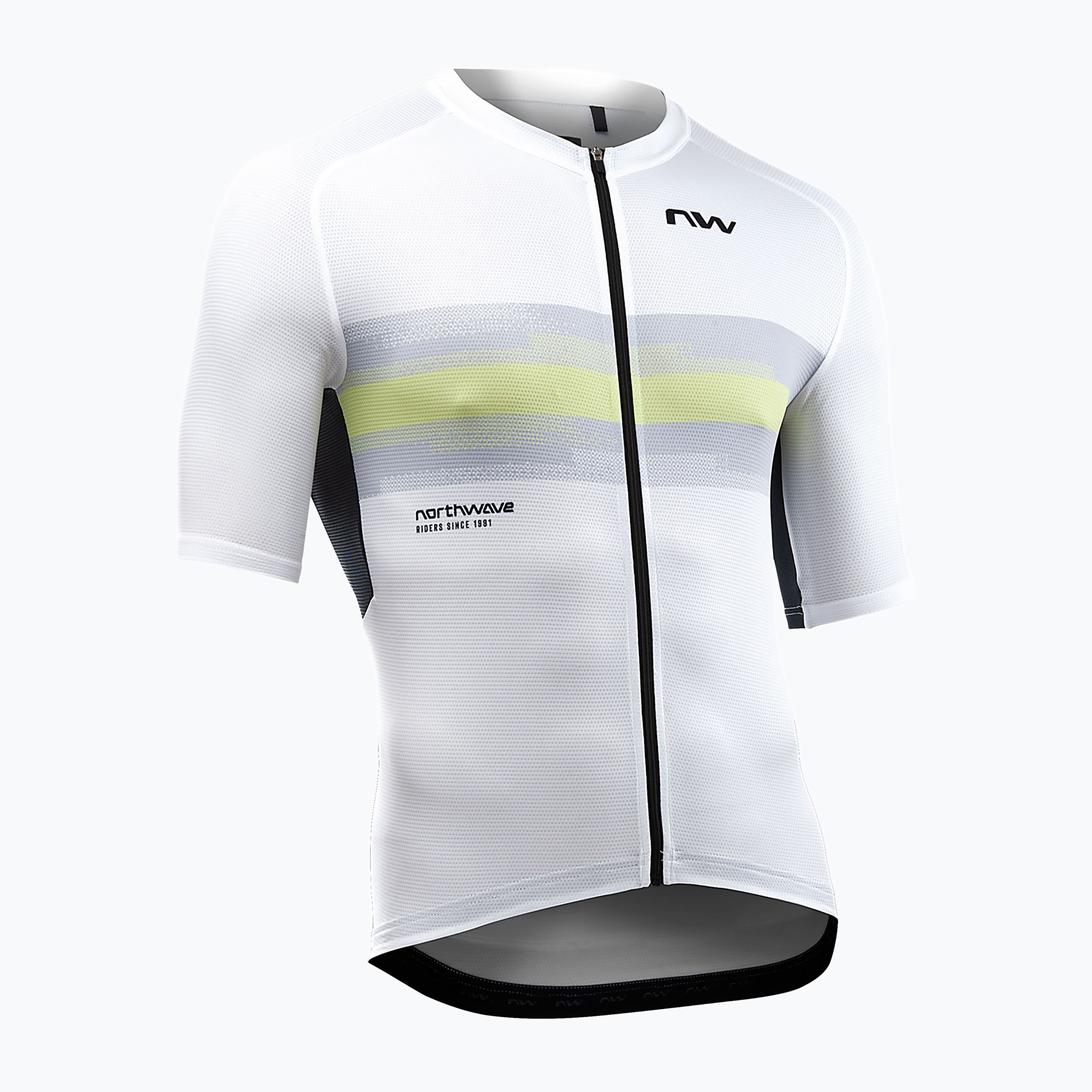 Pánsky cyklistický dres Northwave Force Evo white/matcha