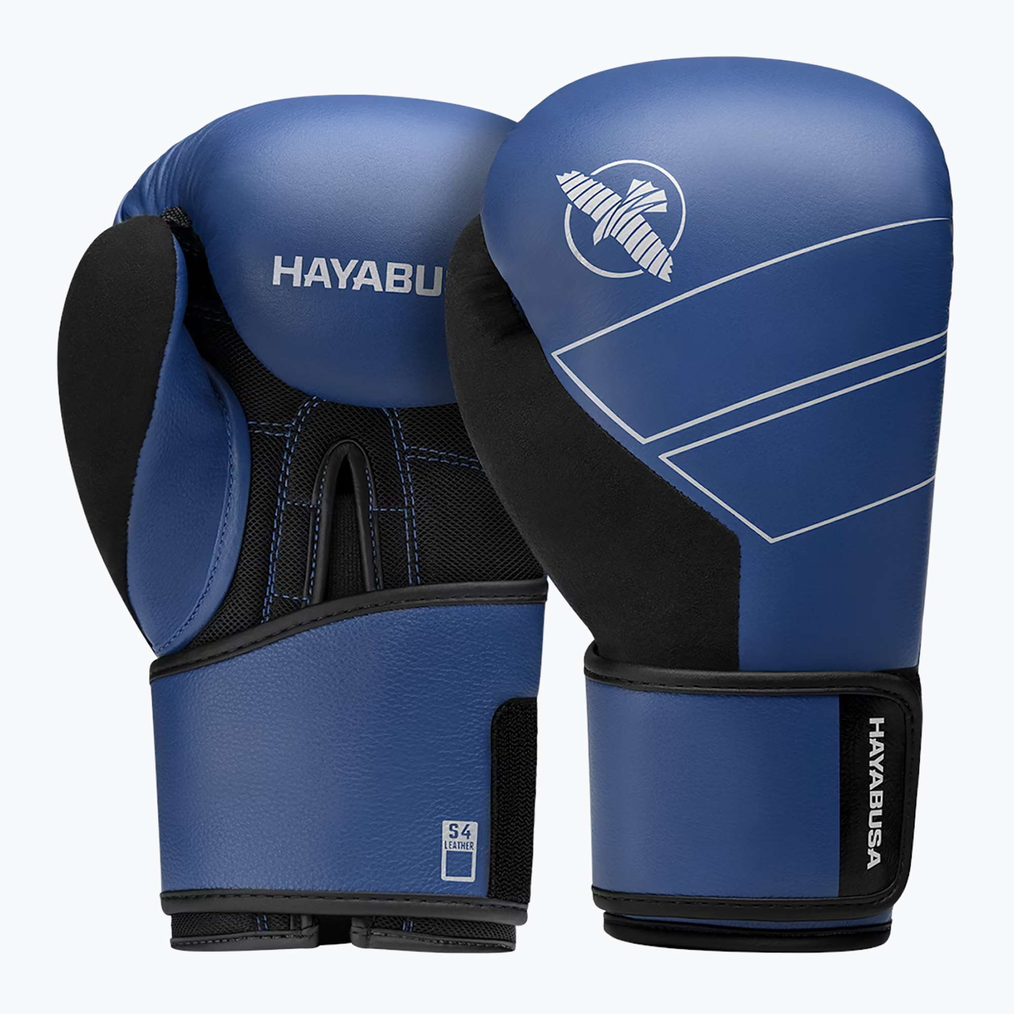 Hayabusa S4 Kožené modré boxerské rukavice (S4 Leather S4LBG-BL)