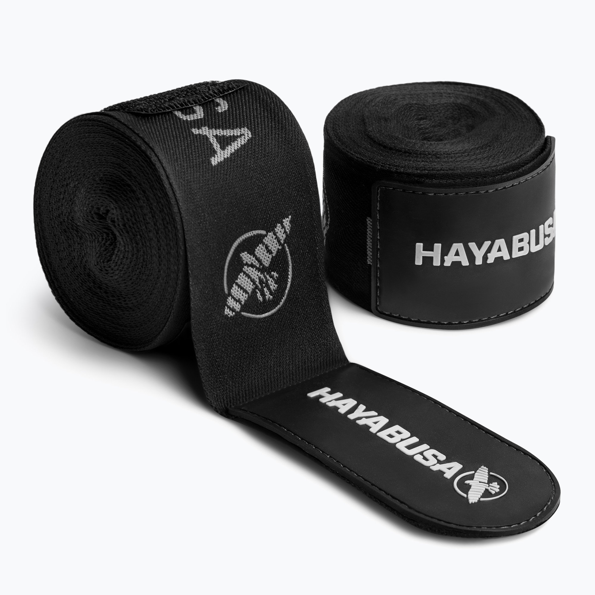 Boxerské bandáže Hayabusa Premium Jacquard Handwraps 450 cm black (Deluxe Jacquard Handwraps PJHW-BK)