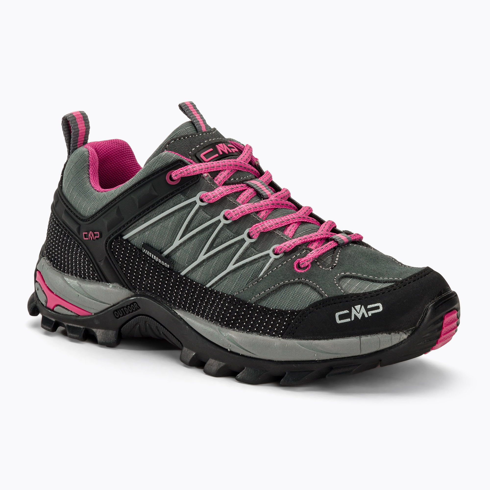 Dámske trekové topánky CMP Rigel Low grey/fuxia/ice (Rigel Low Wp 3Q54456/103Q)