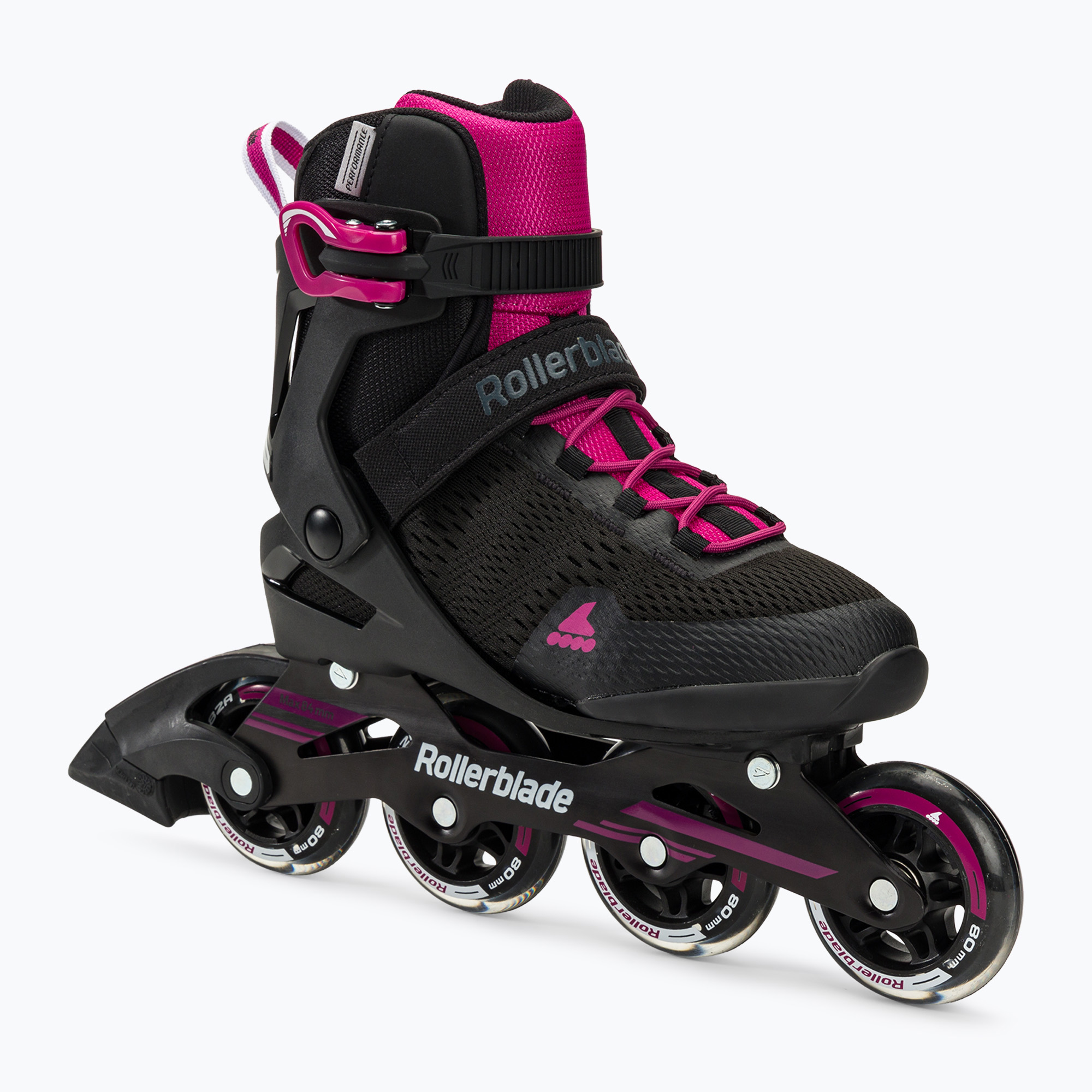 Dámske kolieskové korčule Rollerblade Sirio 80 black/raspberry (Sirio 80 W 7103700219)