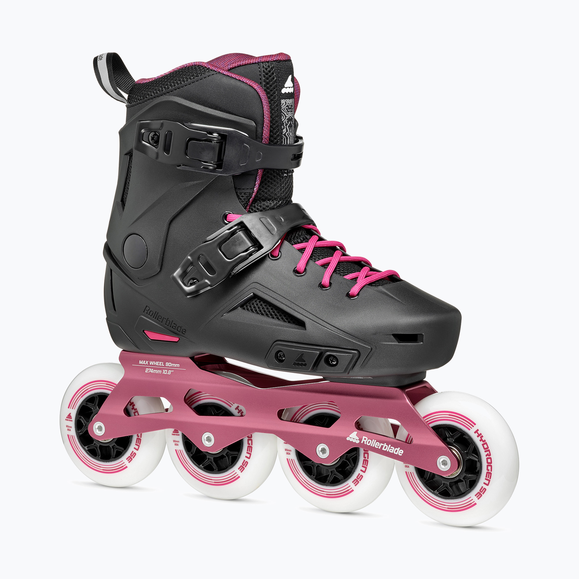 Dámske kolieskové korčule Rollerblade Lightning 90 W black/sangria (Lightning 90 W 07372200Q78)