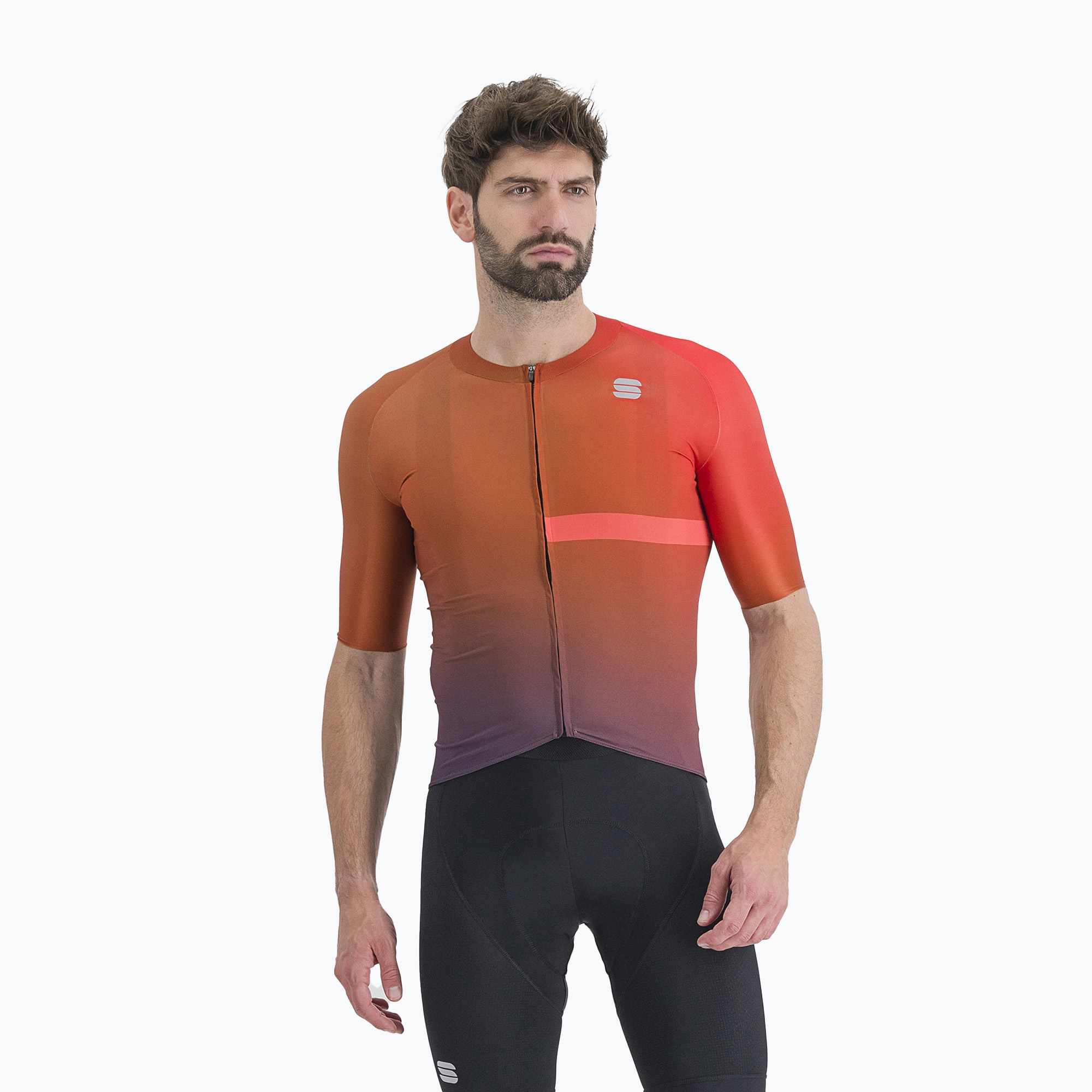 Pánsky cyklistický dres Sportful Bomber orange 1122029.607