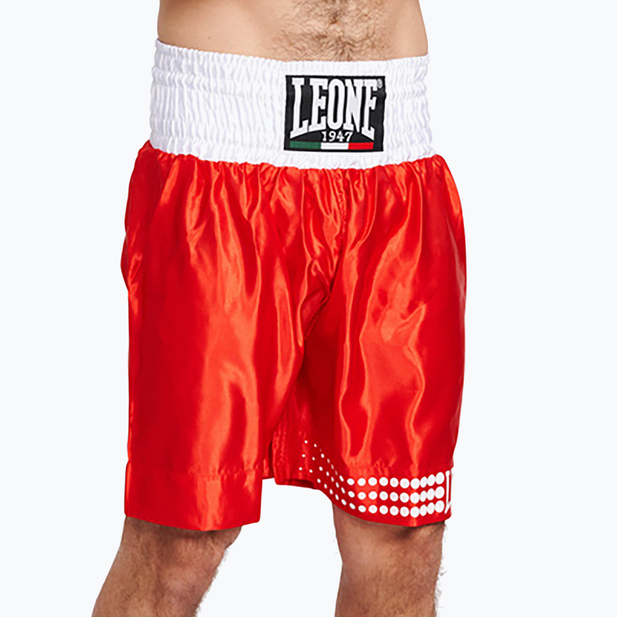 LEONE 1947 Boxerské šortky červené (Boxing AB737)
