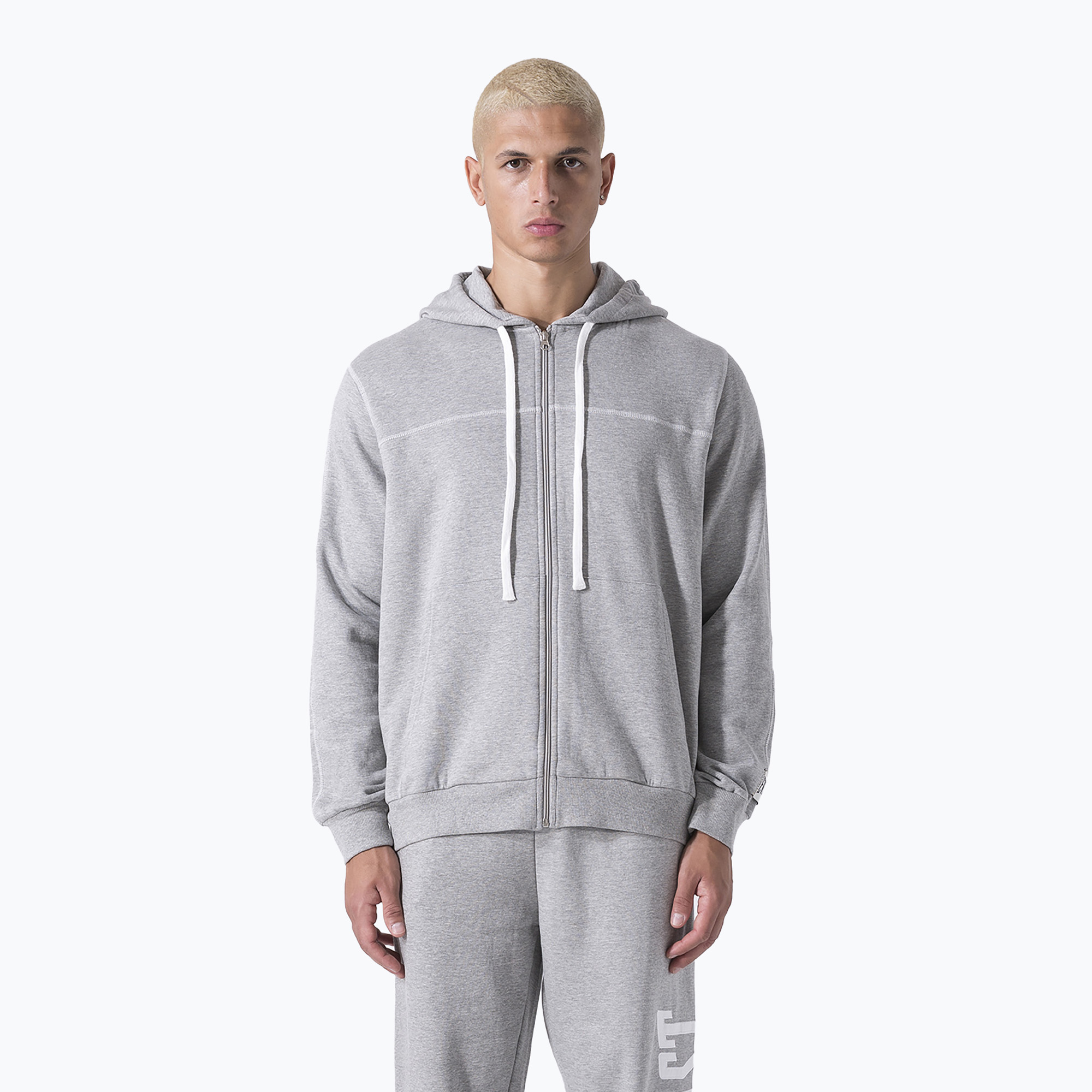 Pánska mikina Everlast Exclusive Full Zip šedá/melanžová (Exclusive Full Zip 37M275F59-M000)
