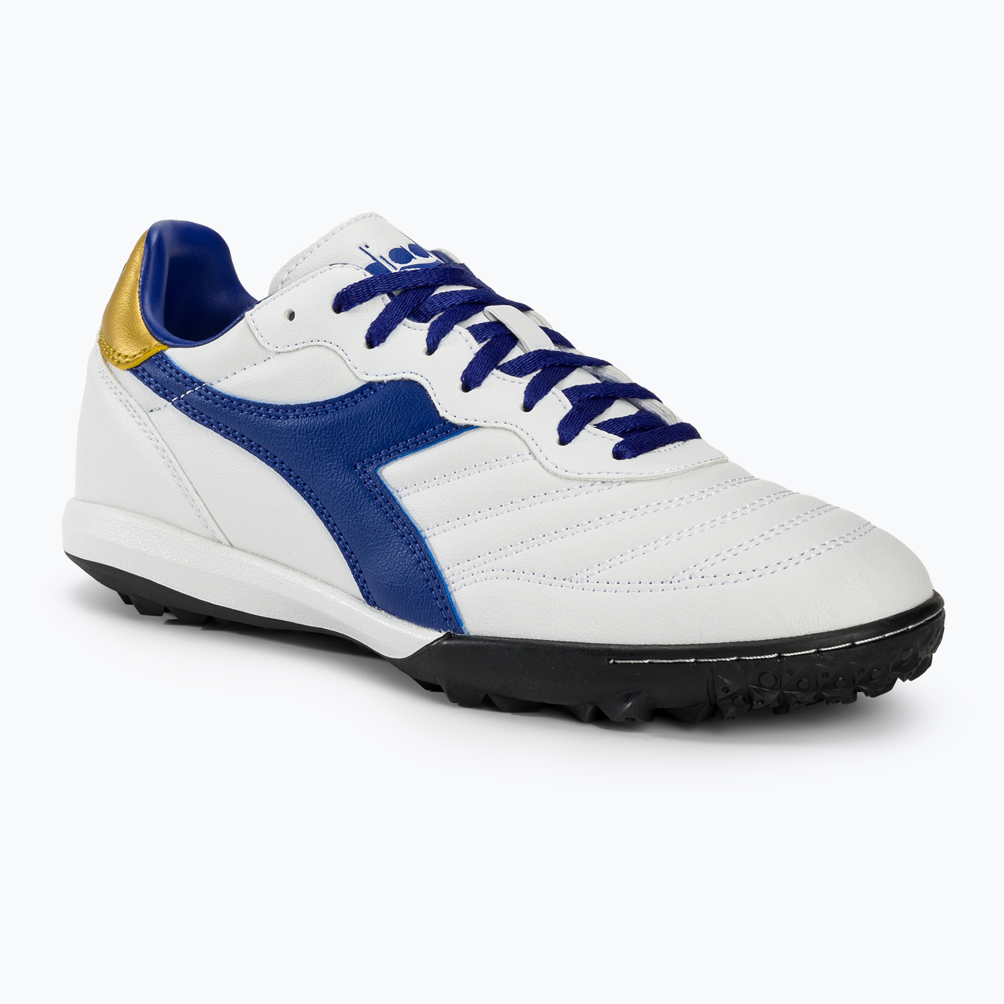 Pánske kopačky Diadora Brasil 2 R TFR white/blue/gold (Brasil 2 DD-101.179604)