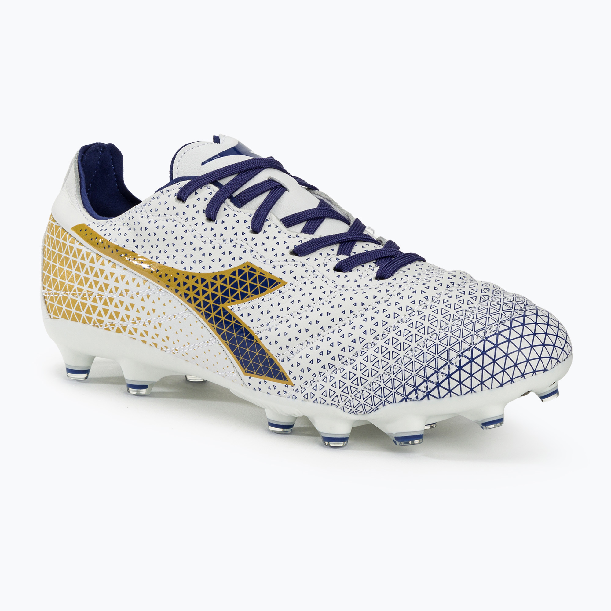 Pánske kopačky Diadora Brasil Elite GR LT LP12 white/blue/gold (Brasil Elite DD-101.179599)