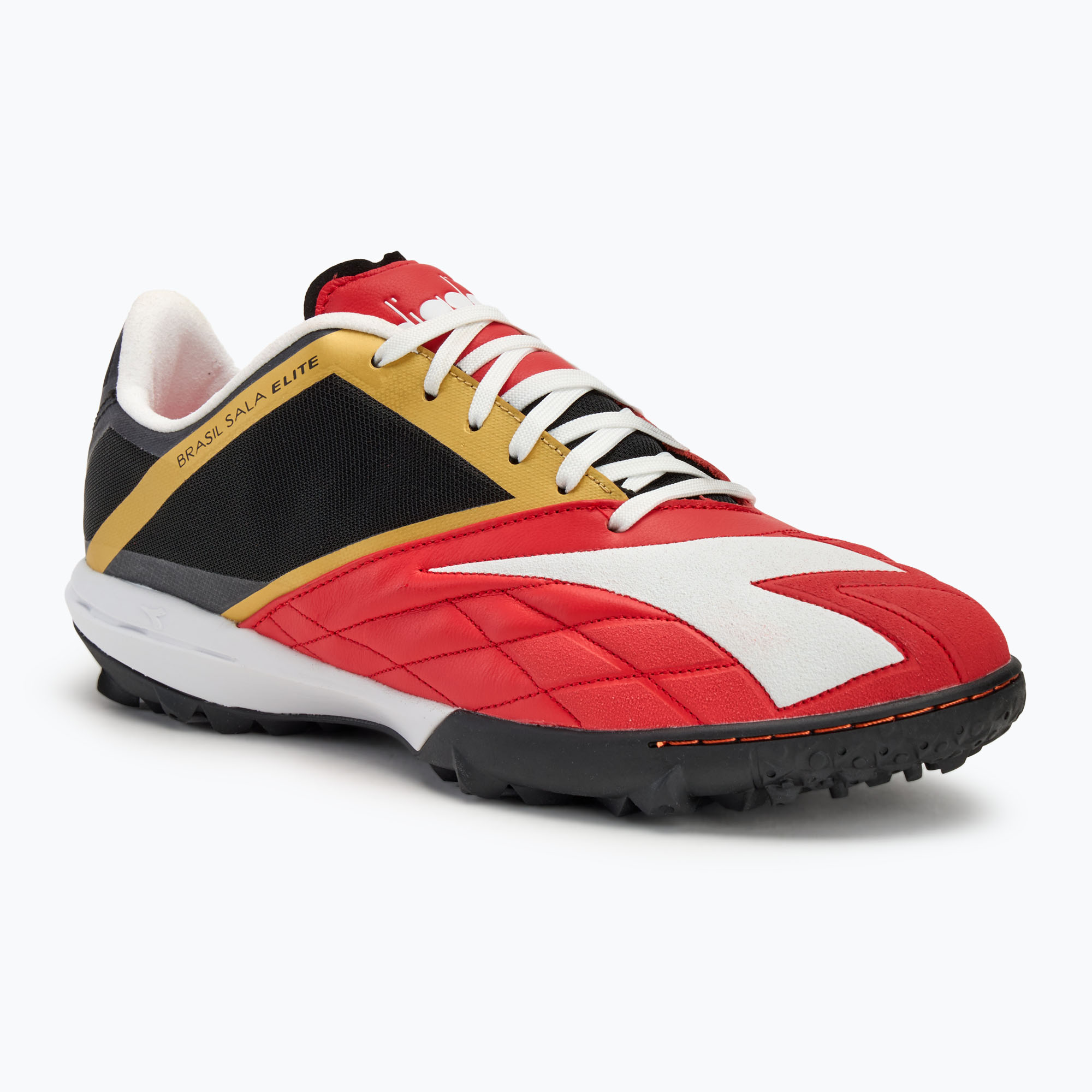 Pánske kopačky Diadora Brasil Sala Elite TF milano red/white/black (Brasil Sala Elite DD-101.180712-D1089)