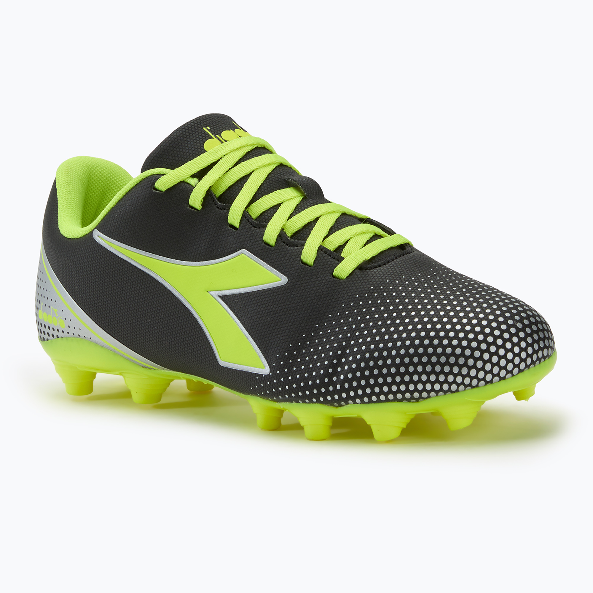 Pánske kopačky Diadora Pichichi 7 MG14 black/yellow fl dd/silver dd (Pichichi 7 MG14 DD-101.180709-C2749)