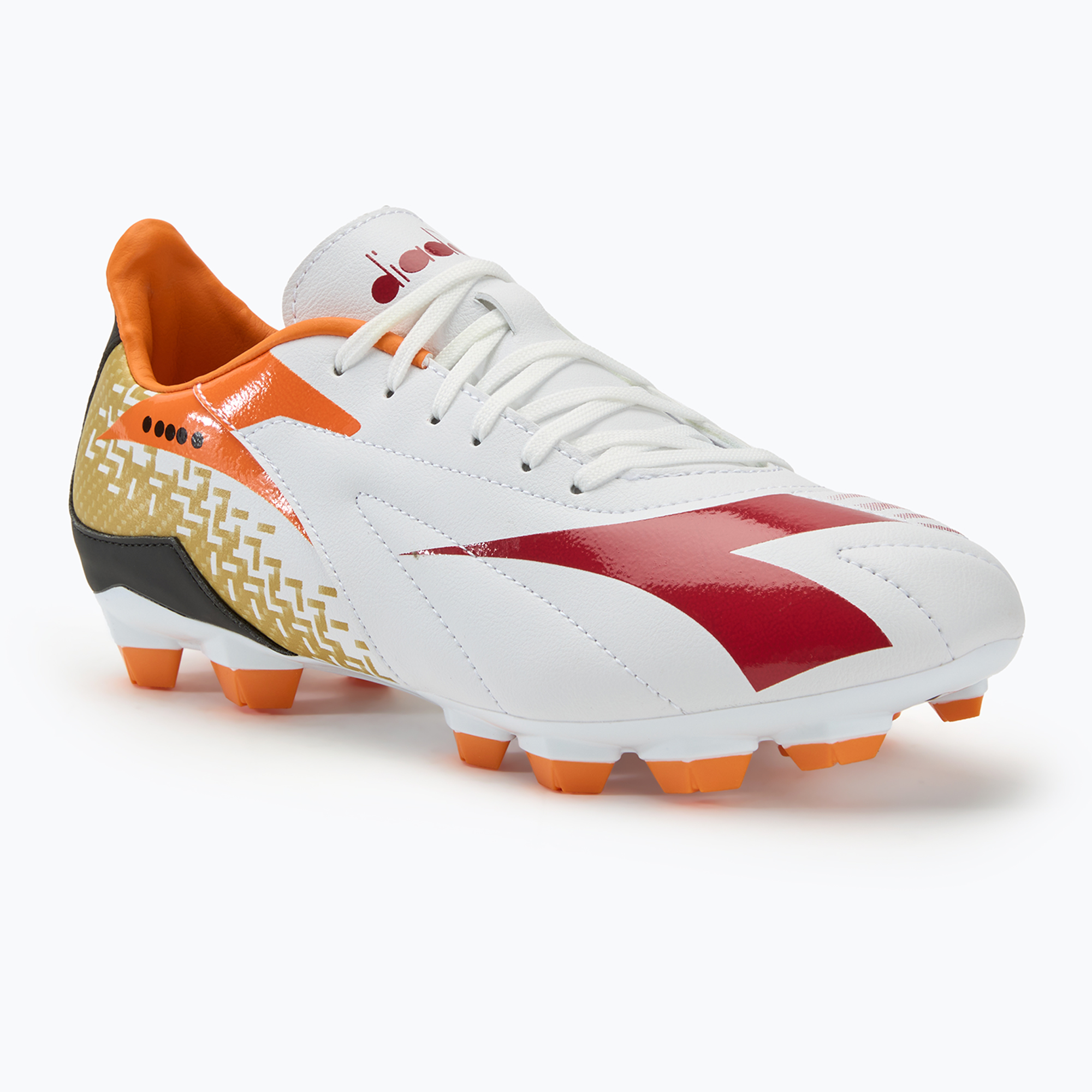 Pánske kopačky Diadora Maximus Elite R LPU white/chili pepper/russet orange (Maximus Elite R LPU DD-101.180708-D1022)