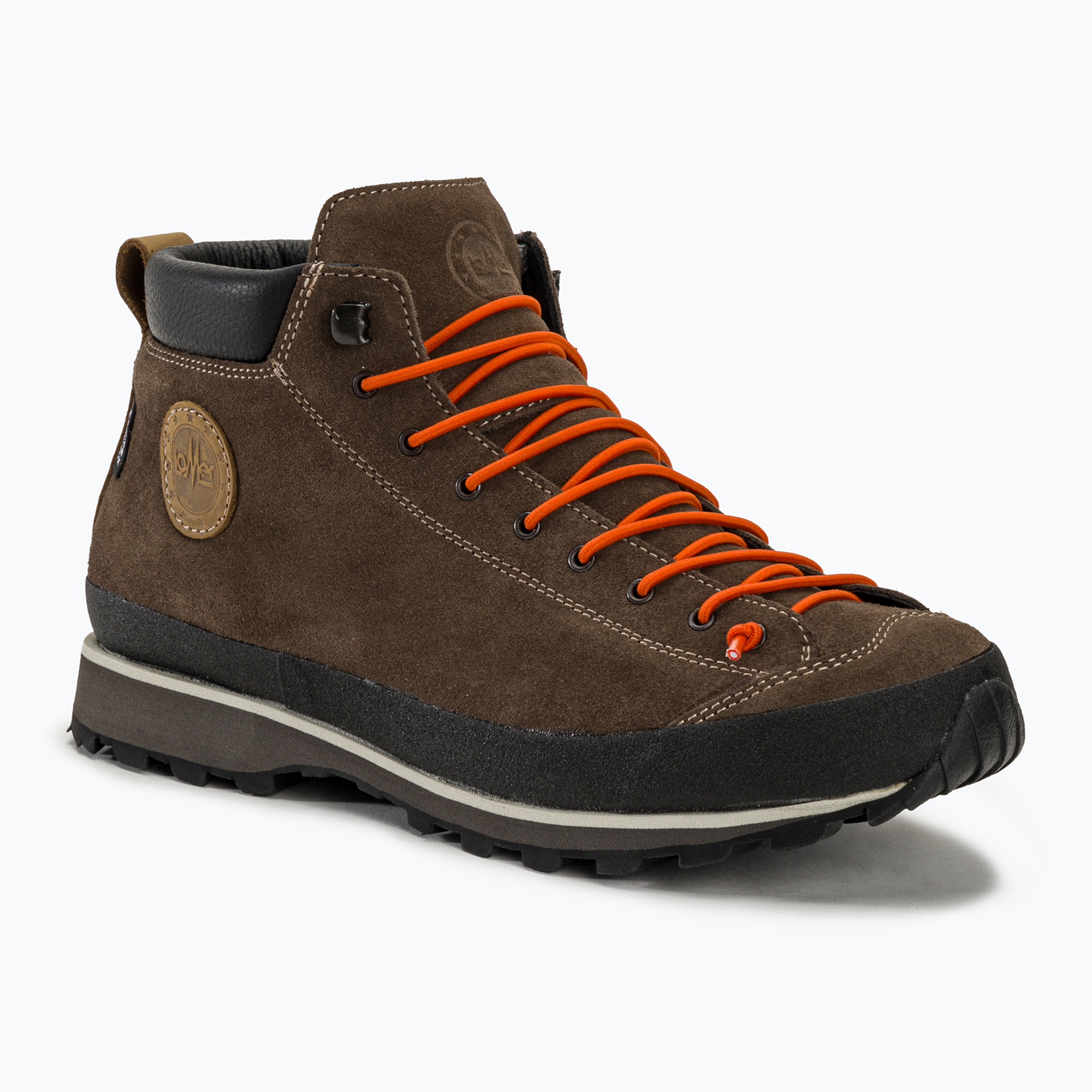 Pánske turistické topánky Lomer Bio Naturale Mid Mtx Suede saloon/orange (Bio Naturale Mid Mtx Suede 50085/A/06)