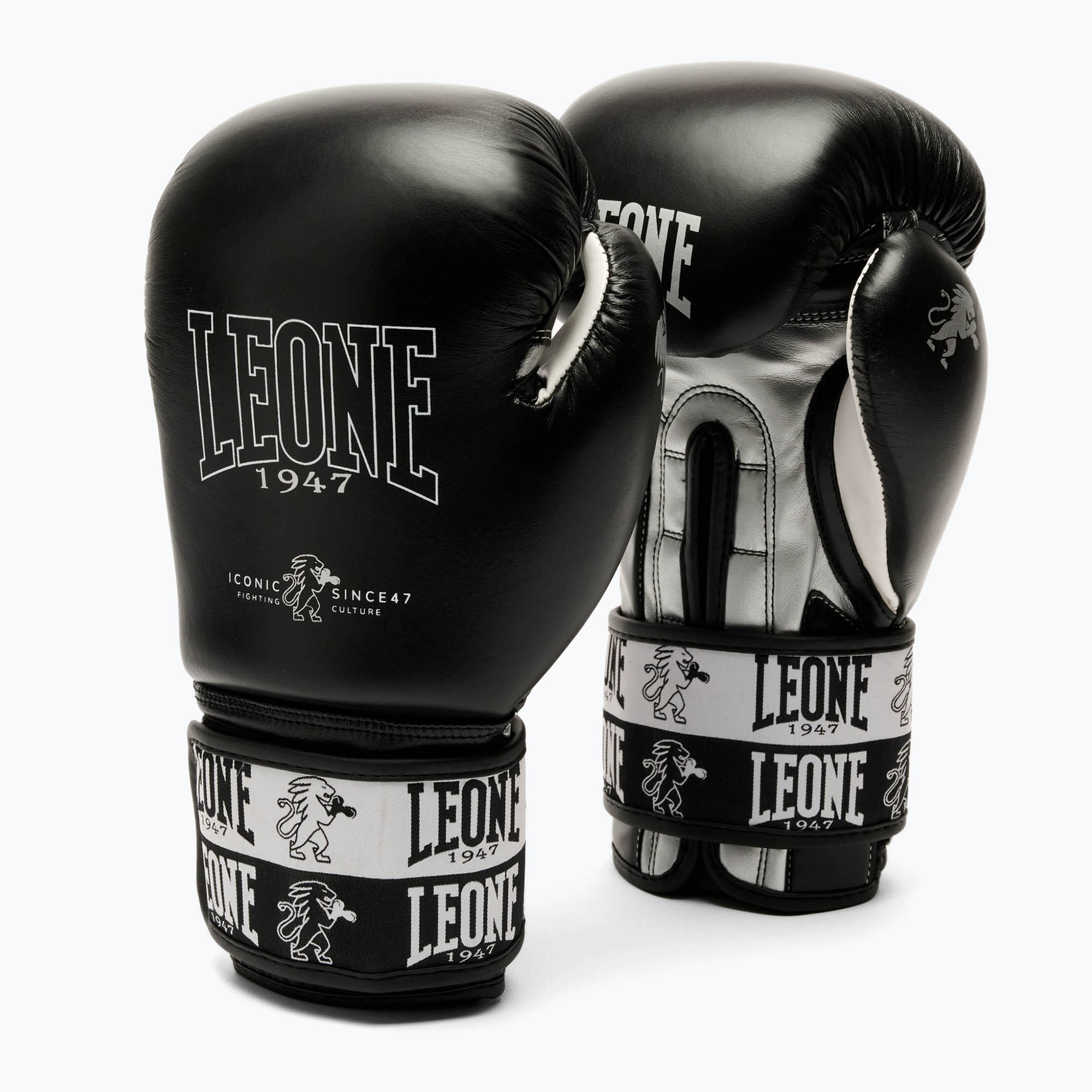 Boxerské rukavice LEONE 1947 Iconic black (Iconic GN208)