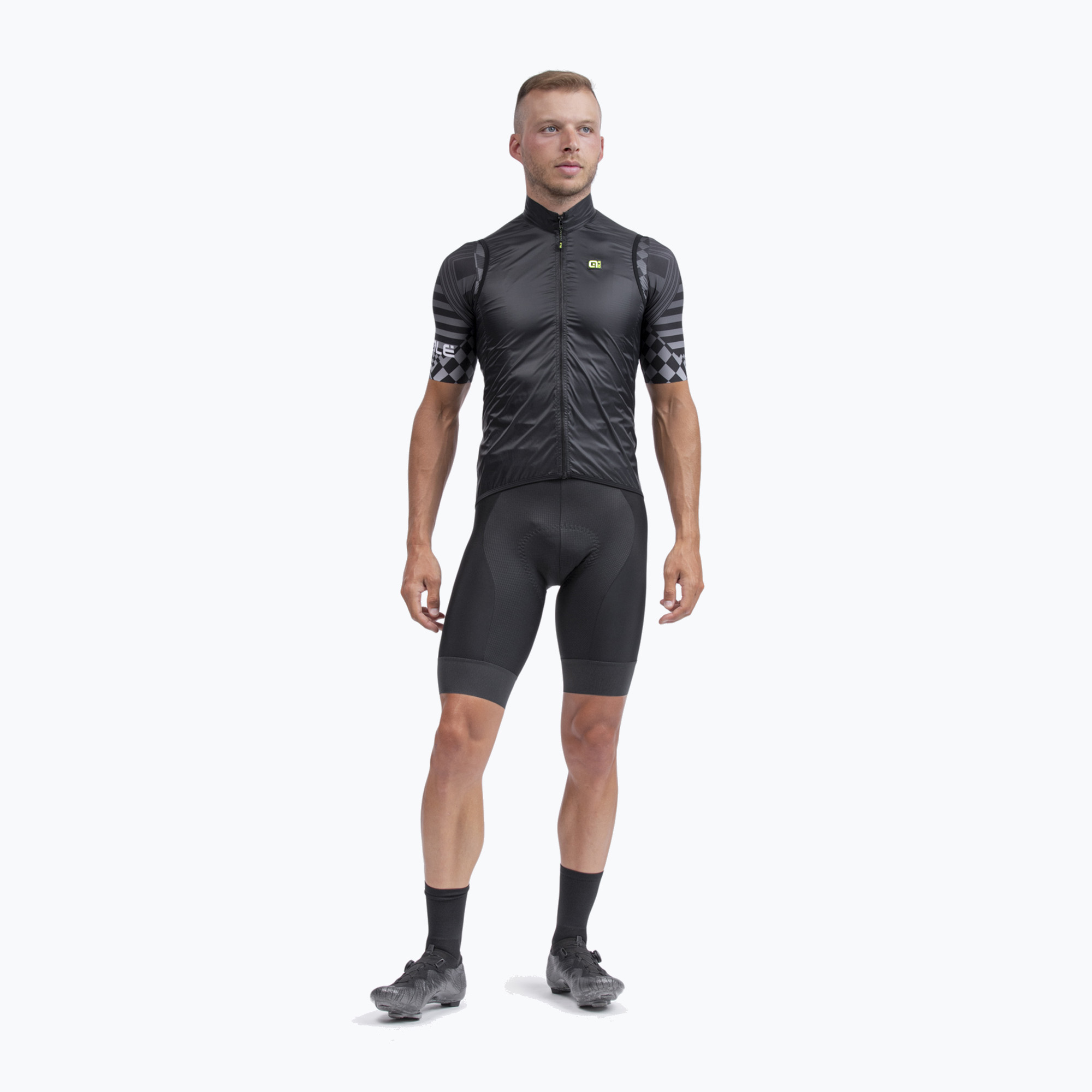 Pánska cyklistická vesta Alé Gilet Vento 2.0 čierna L21167401 (Vento 2.0 L21167401)