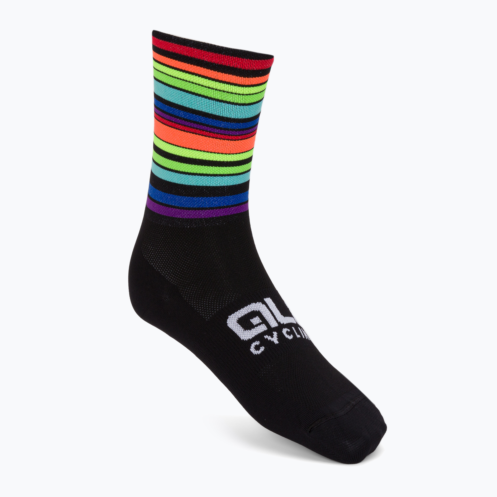 Cyklistické ponožky Alé Flash čierne L21184401 (Q-Skin 16 cm Flash L21184401)