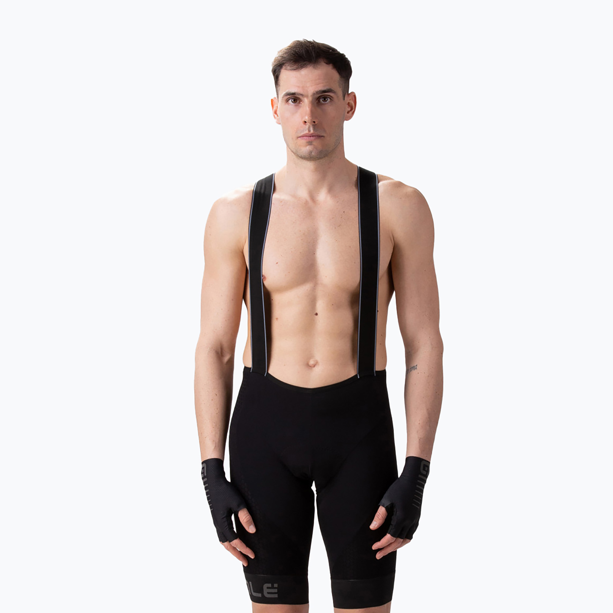 Pánske nohavice Alé Pantalone C/B Velocity HD2 čierne L22140401 (Velocity HD2 Bibshorts L22140401)