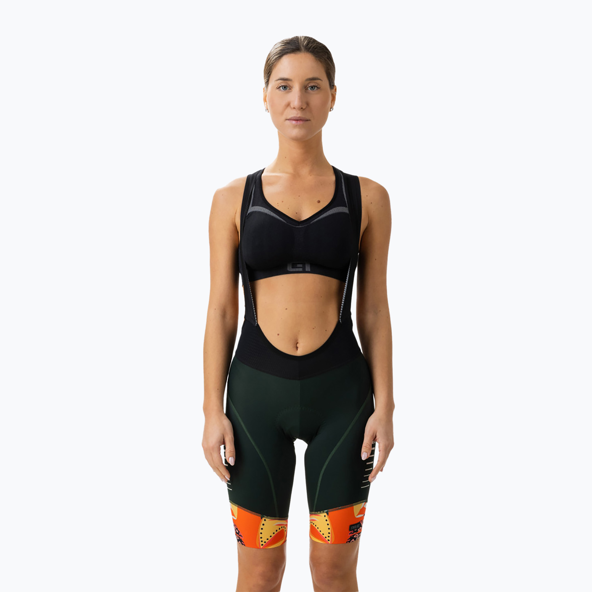 Dámske nohavice Alé Rio bibshorts orange L23172529 (Rio Bibshorts L23172529)