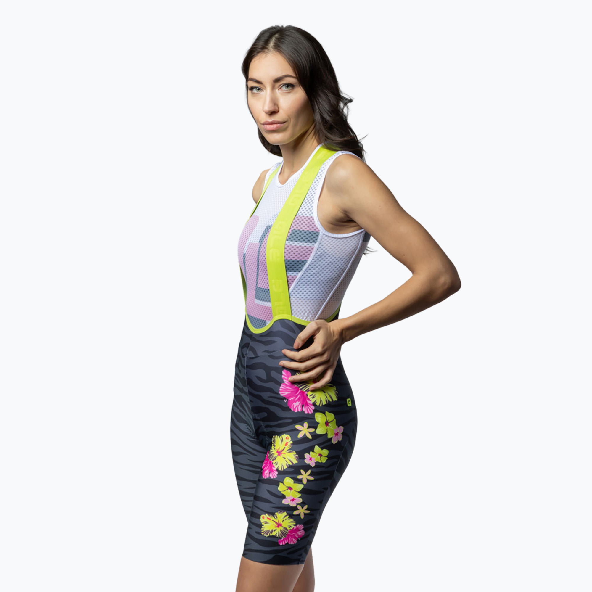 Dámske cyklistické šortky Alé Sauvage Bibshorts black (Sauvage Bibshorts L24104401)