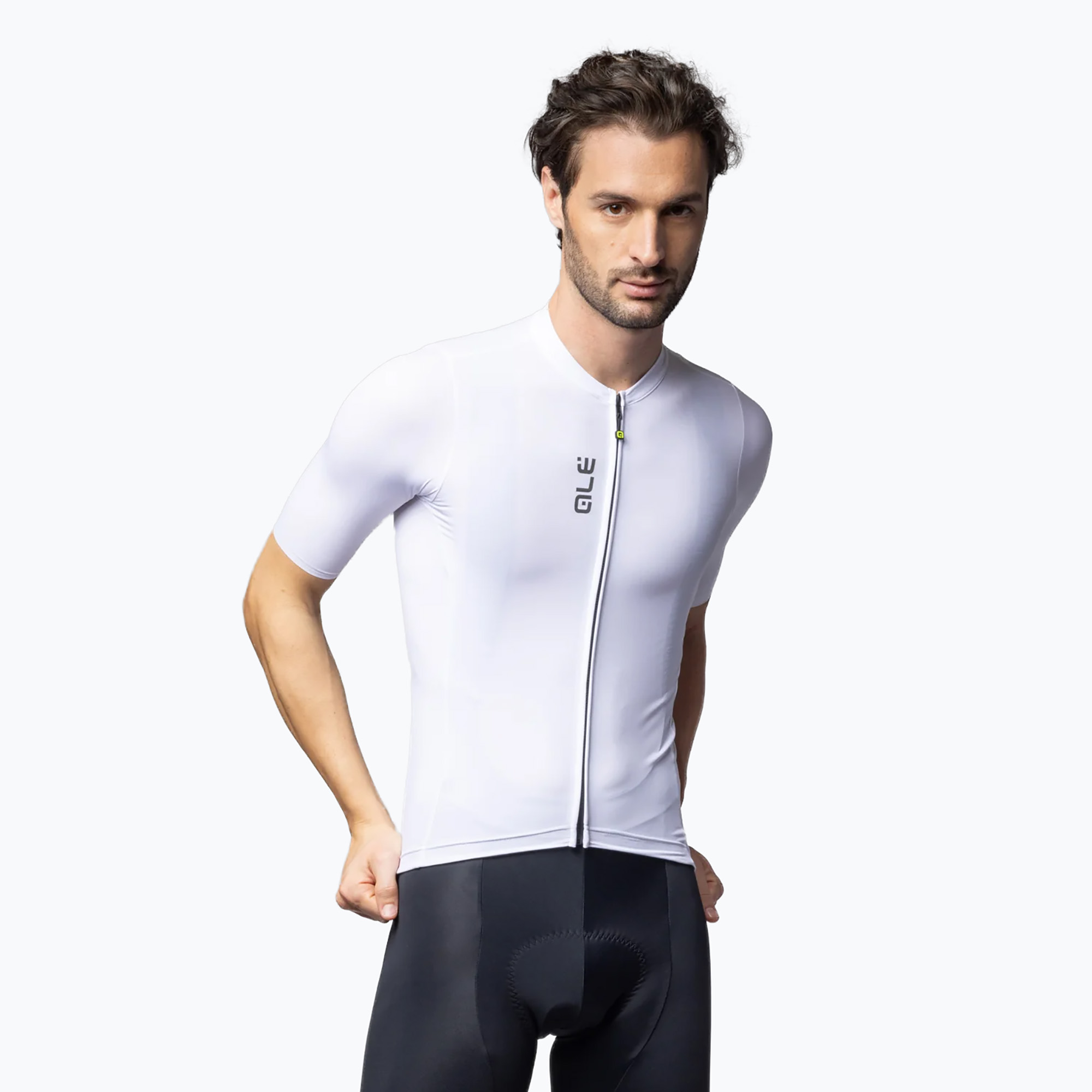 Pánsky cyklistický dres Alé Color Block white