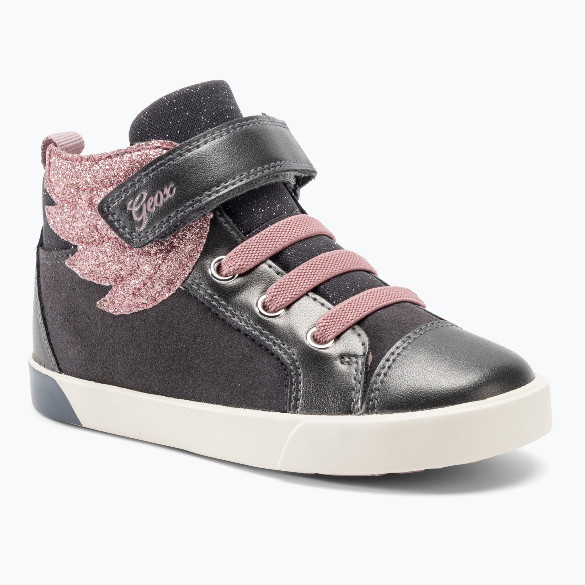 Detská obuv Geox Kilwi dark grey/rose (Kilwi B36D5A022NFC9F8W)