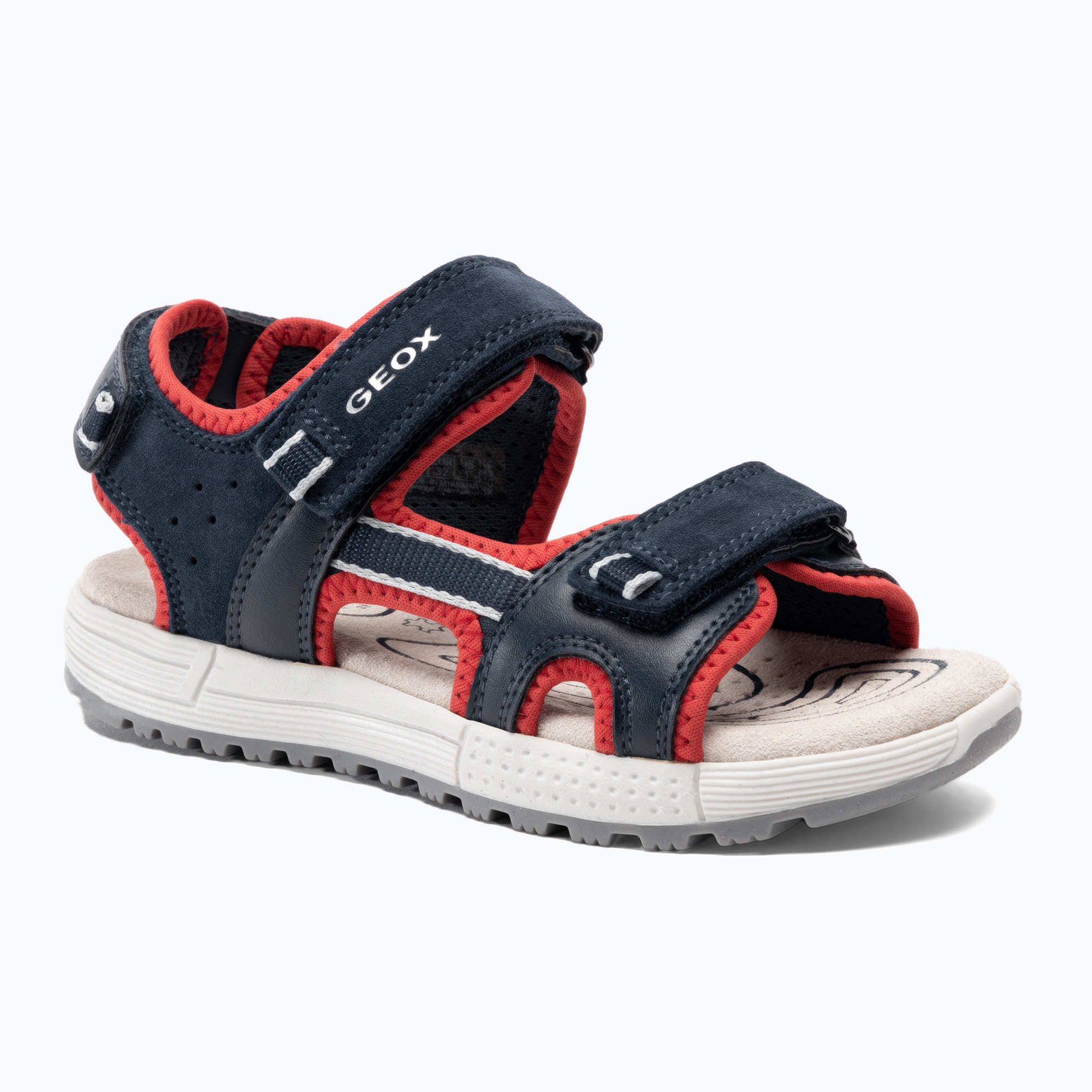 Juniorské sandále Geox Alben ocean blue/red (Alben J35AVA01520C0735)